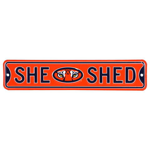 Auburn Tigers - SHE SHED - Steel Street Sign