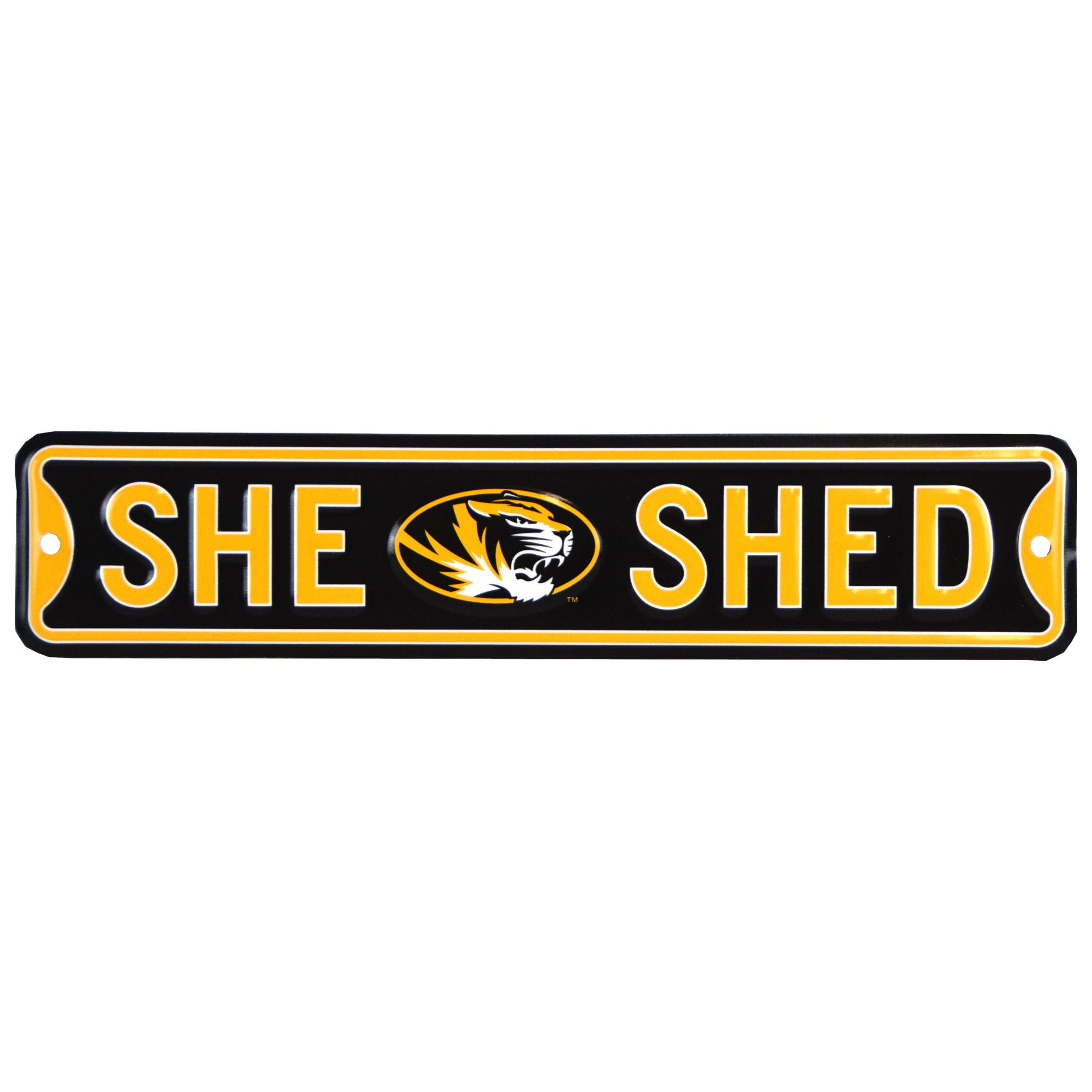 Missouri Tigers  - SHE SHED - Steel Street Sign