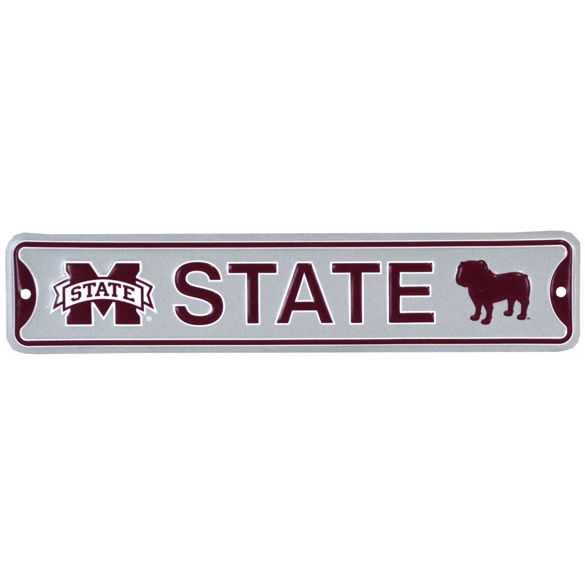 Mississippi State - Steel Embossed NCAA Mini Street Sign