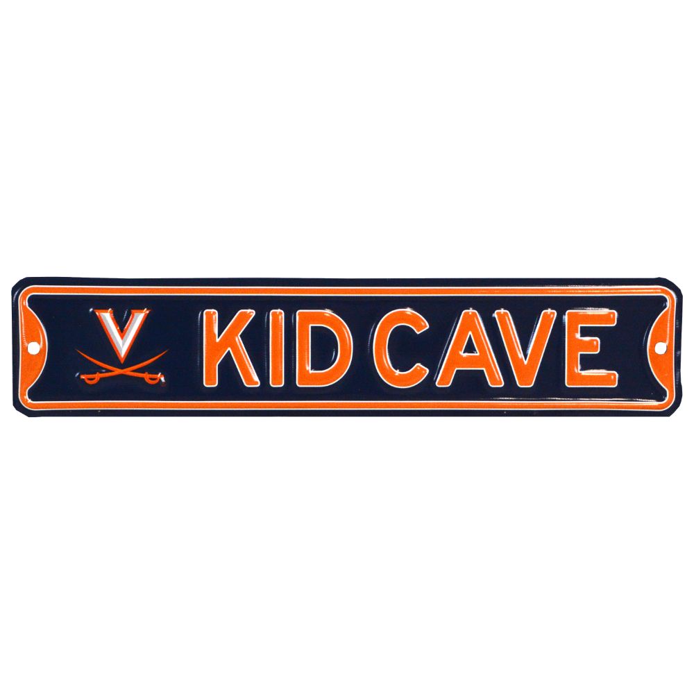 Virginia Cavaliers - KID CAVE -Steel Embossed NCAA Mini Street Sign