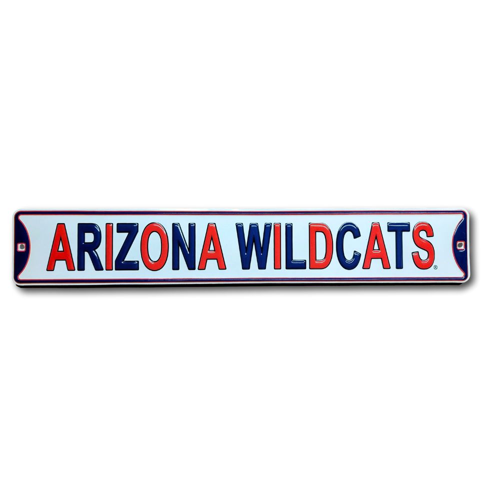 Arizona Wildcats - Alternate - Embossed Steel Street Sign