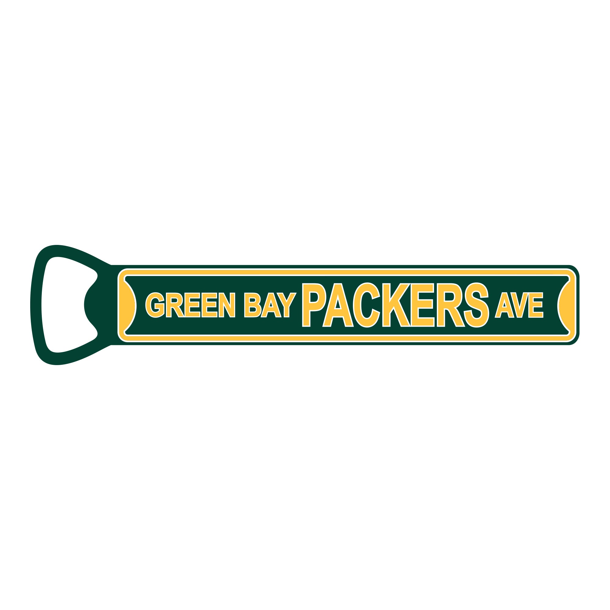 Green Bay Packers - GREEN BAY PACKERS AVE - Steel Bottle Opener
