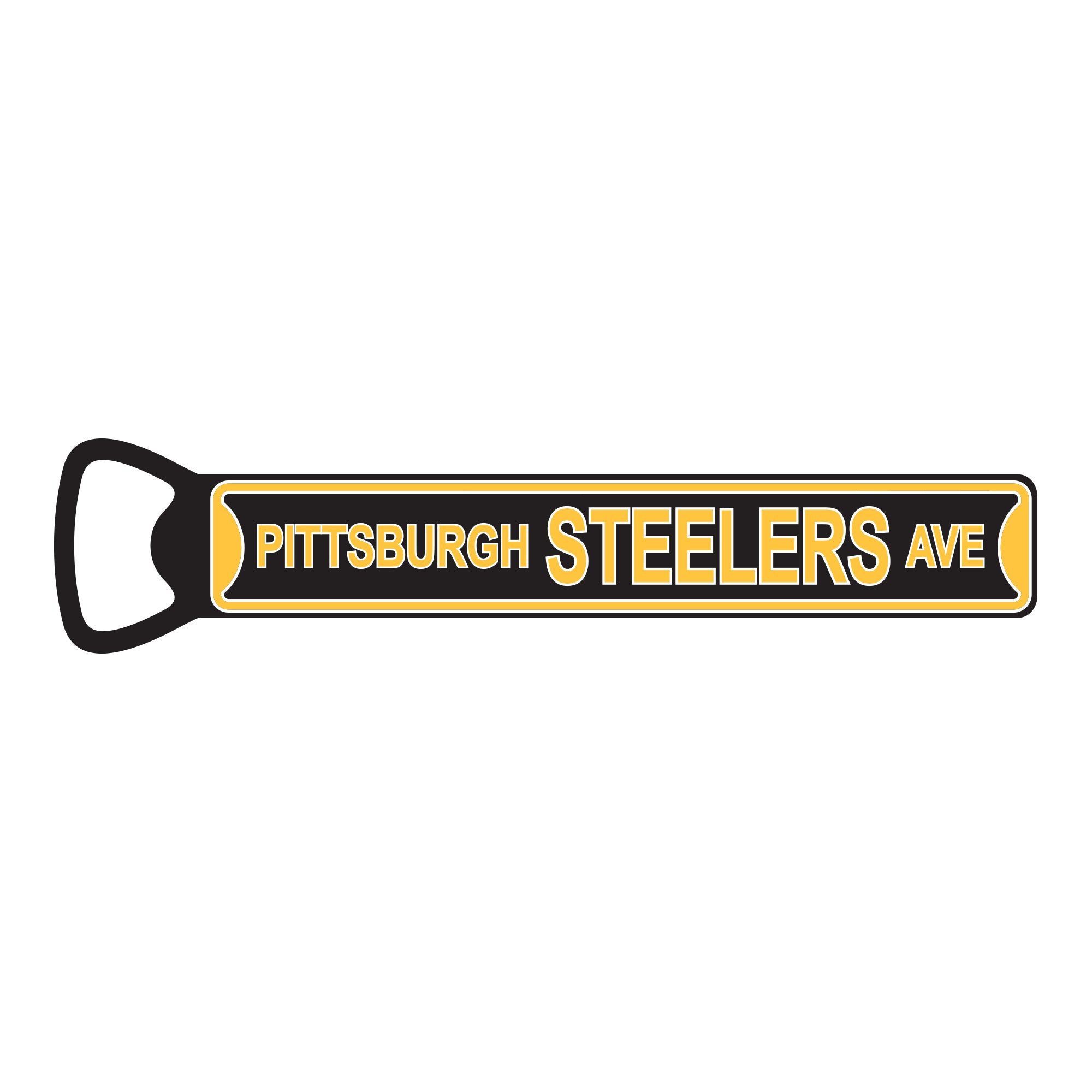 Pittsburgh Pirates - PITTSBURGH STEELERS AVE - Steel Bottle Opener
