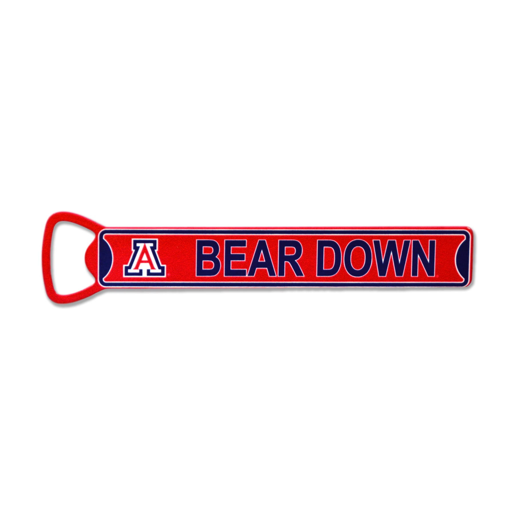 Arizona Wildcats - BEAR DOWN - Steel Bottle Opener