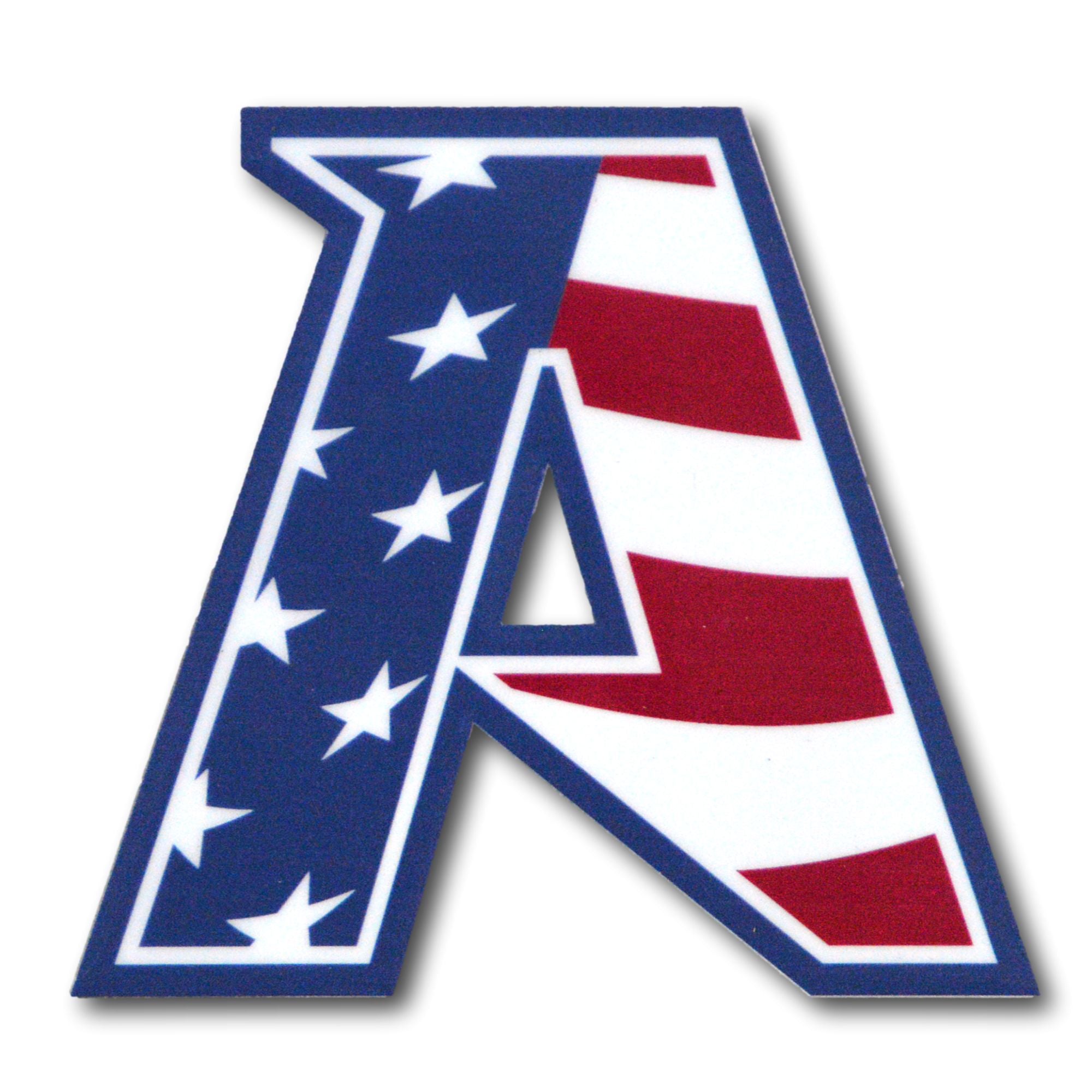 Arkansas Razorbacks Steel Logo Patriotic Block A NCAA Super Magnet