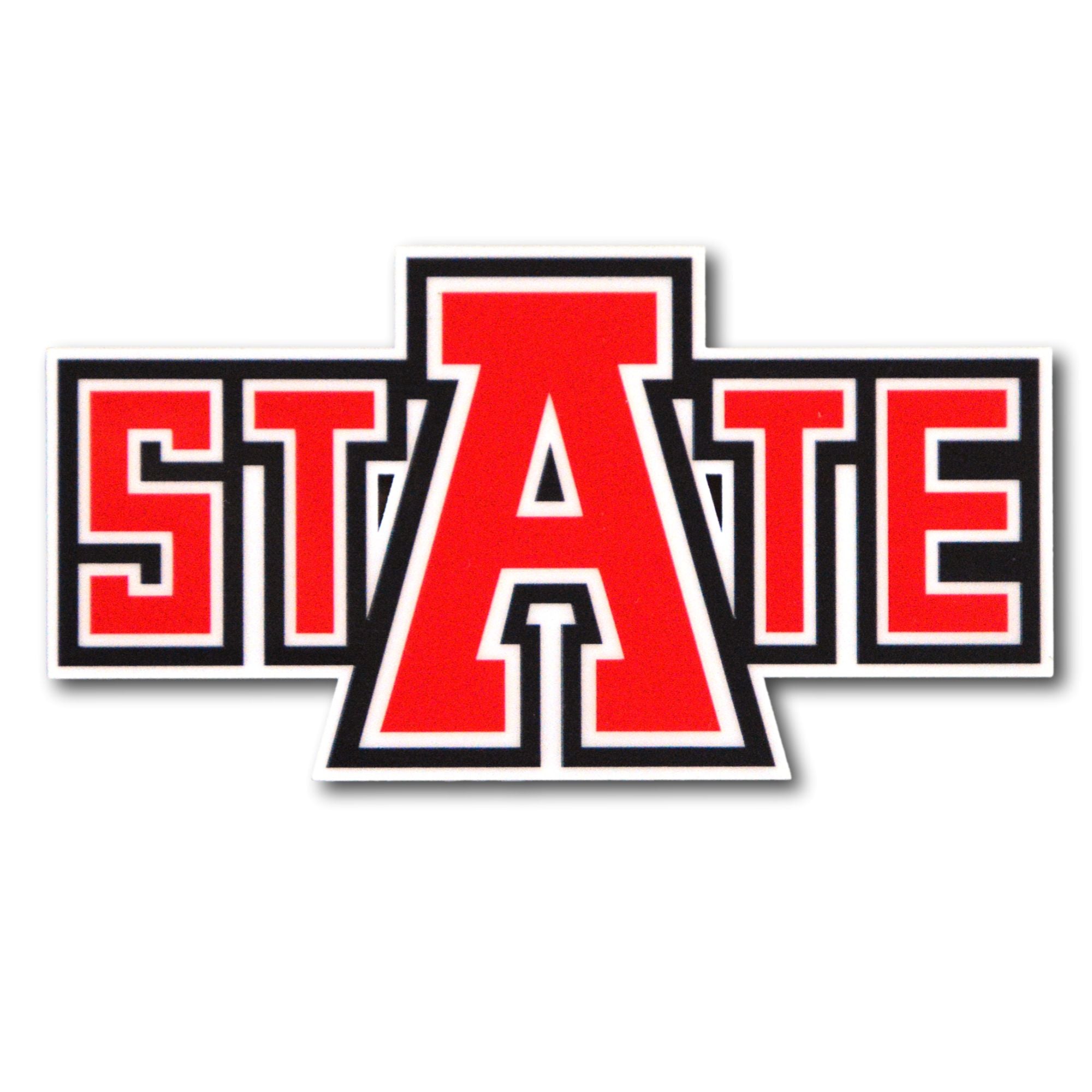 Arkansas State Red Wolves Steel A-State Logo NCAA Super Magnet