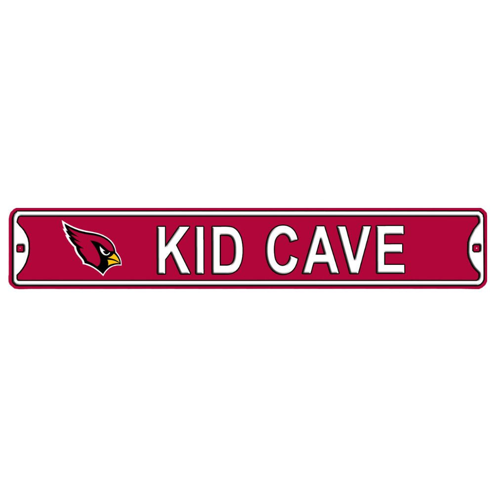 Arizona Cardinals - KID CAVE -Steel Embossed NFL Mini Street Sign