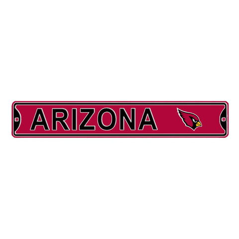 Arizona Cardinals -CITY LOGO- Steel Embossed NFL Mini Street Sign