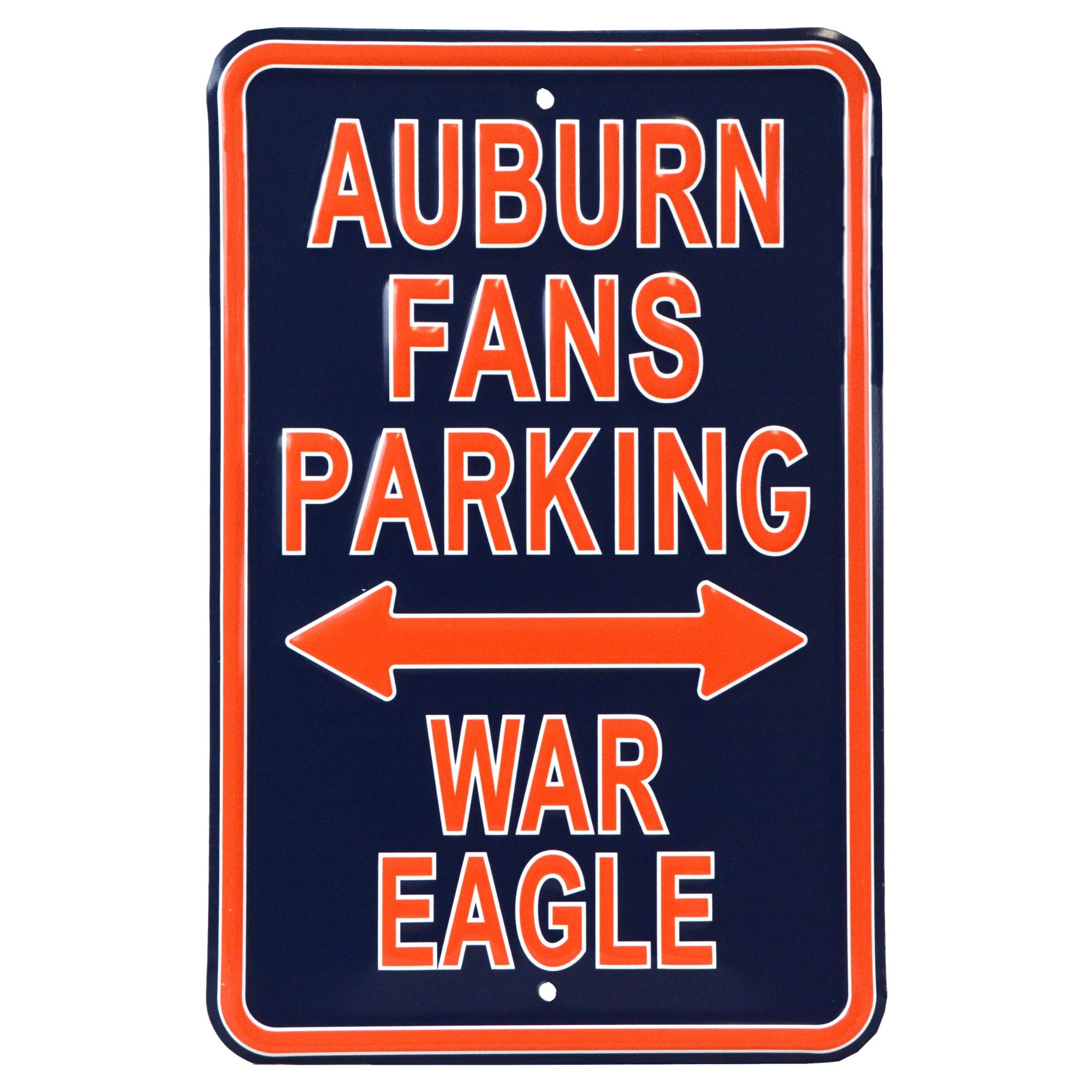Auburn War Eagle  - Embossed Steel Parking Sign