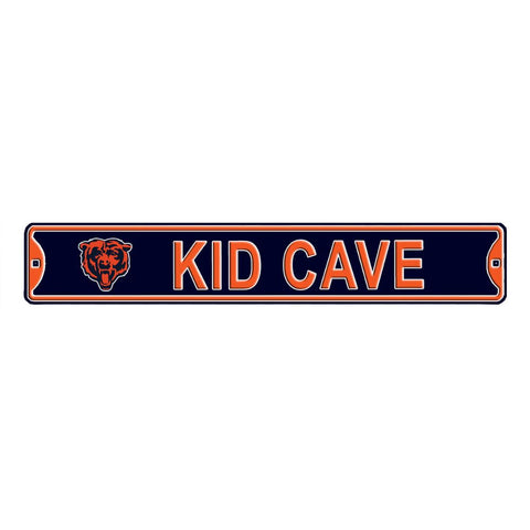 Chicago Bears - KID CAVE -Steel Embossed NFL Mini Street Sign