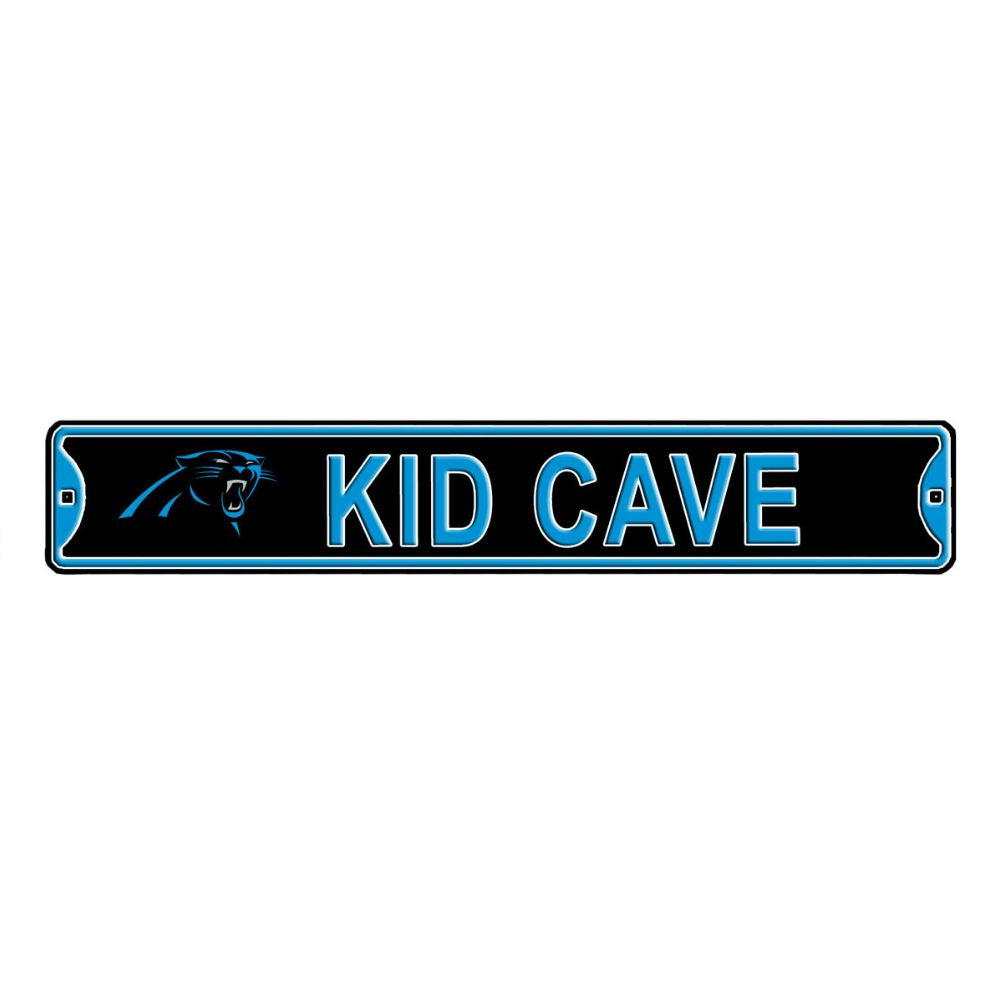 Carolina Panthers - KID CAVE -Steel Embossed NFL Mini Street Sign