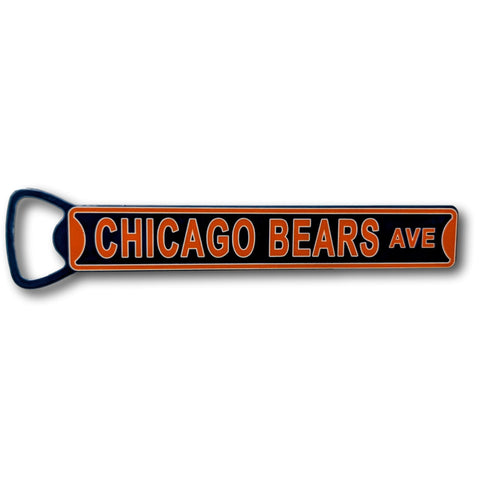 Chicago Bears Ave - Steel Bottle Opener