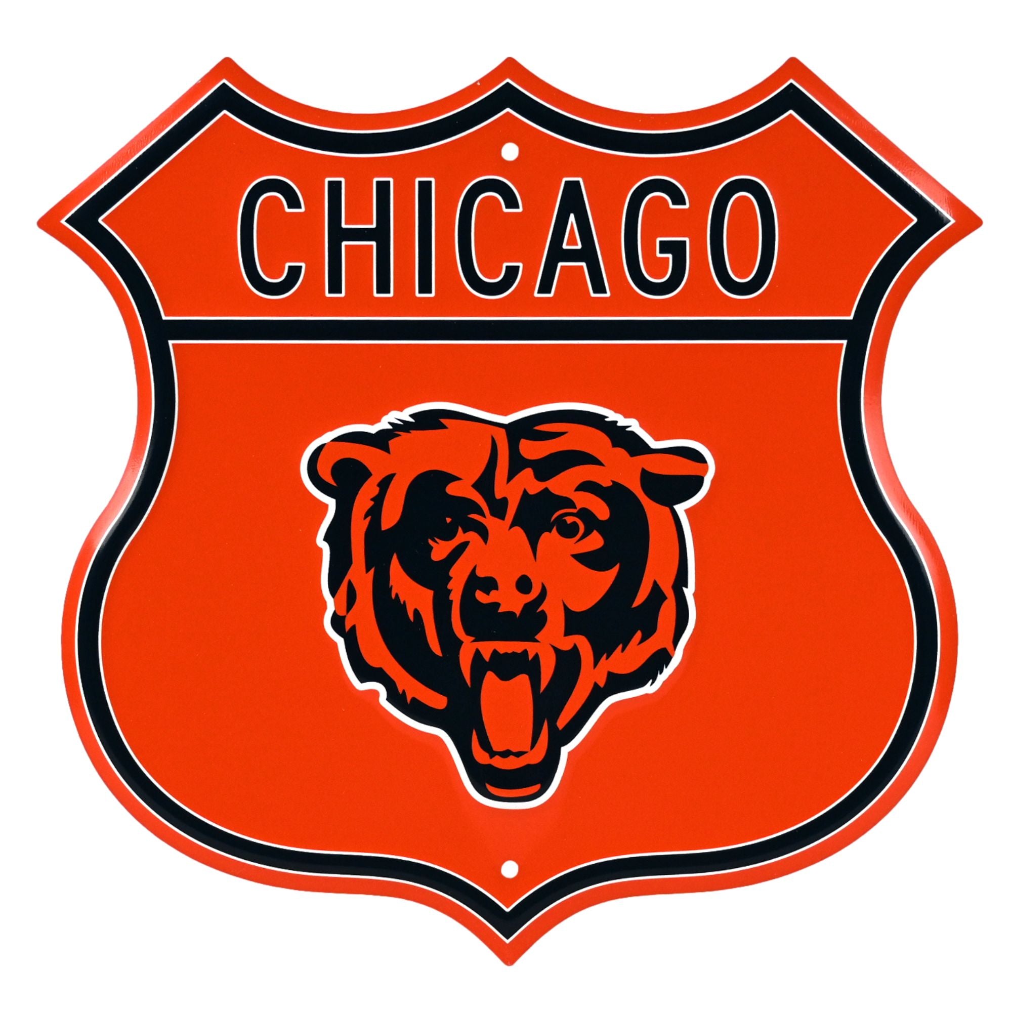 Chicago Bears Embossed Steel Route Sign