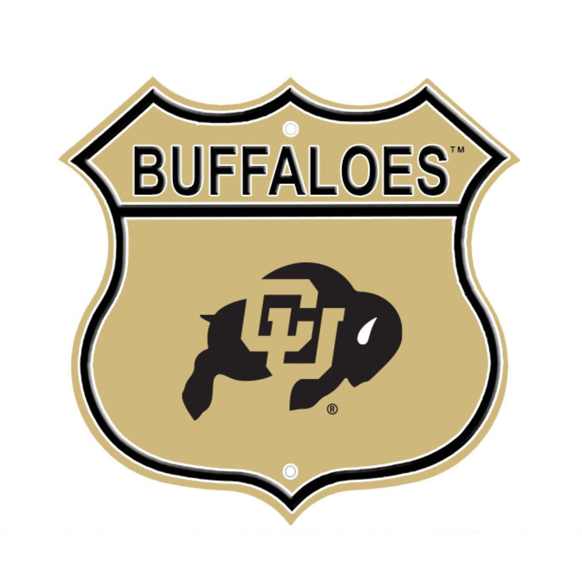 Colorado Buffaloes Embossed Steel Route Sign