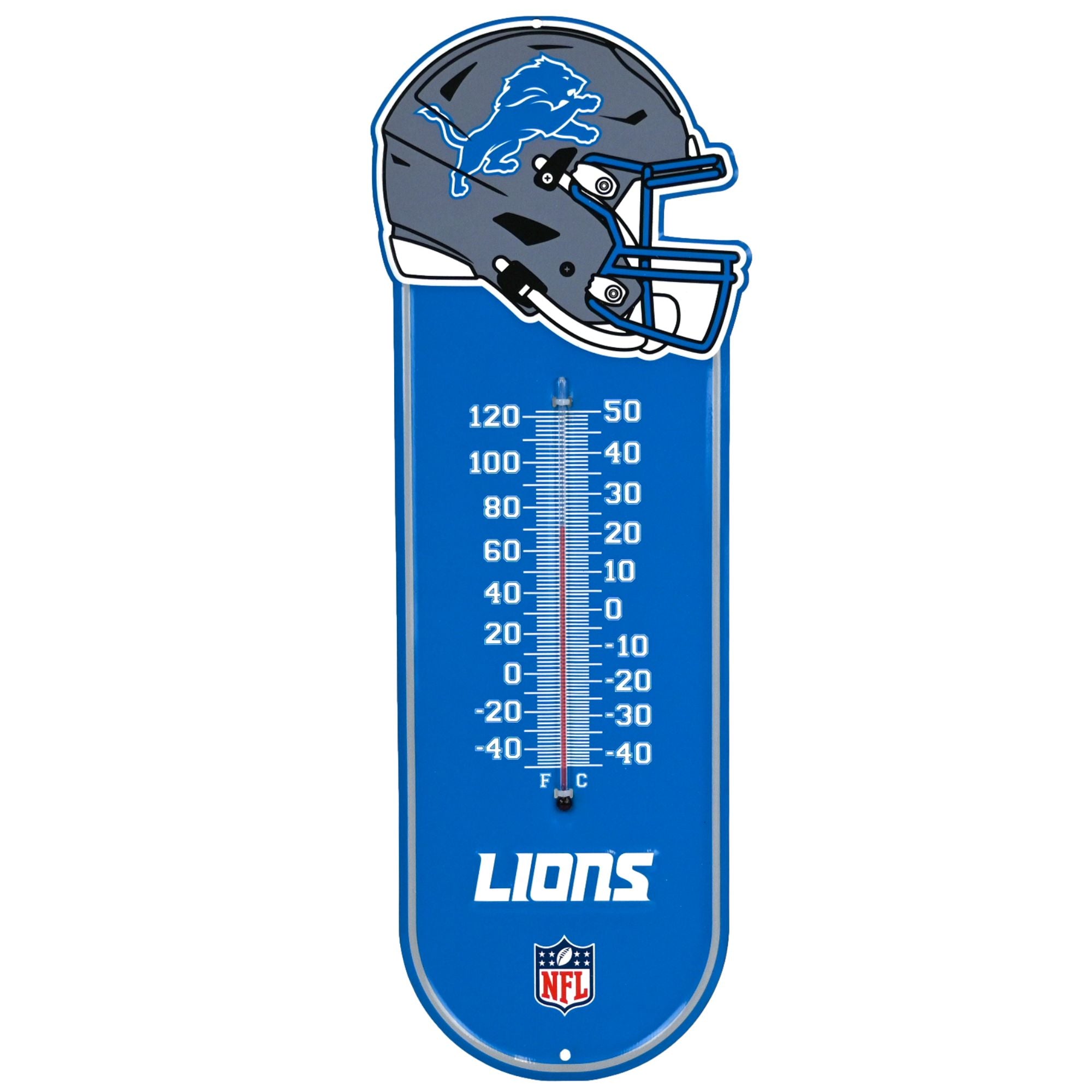 Detroit Lions - Embossed Steel Thermometer