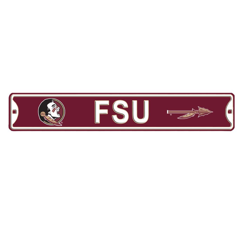 Florida State FSU - Steel Embossed NCAA Mini Street Sign