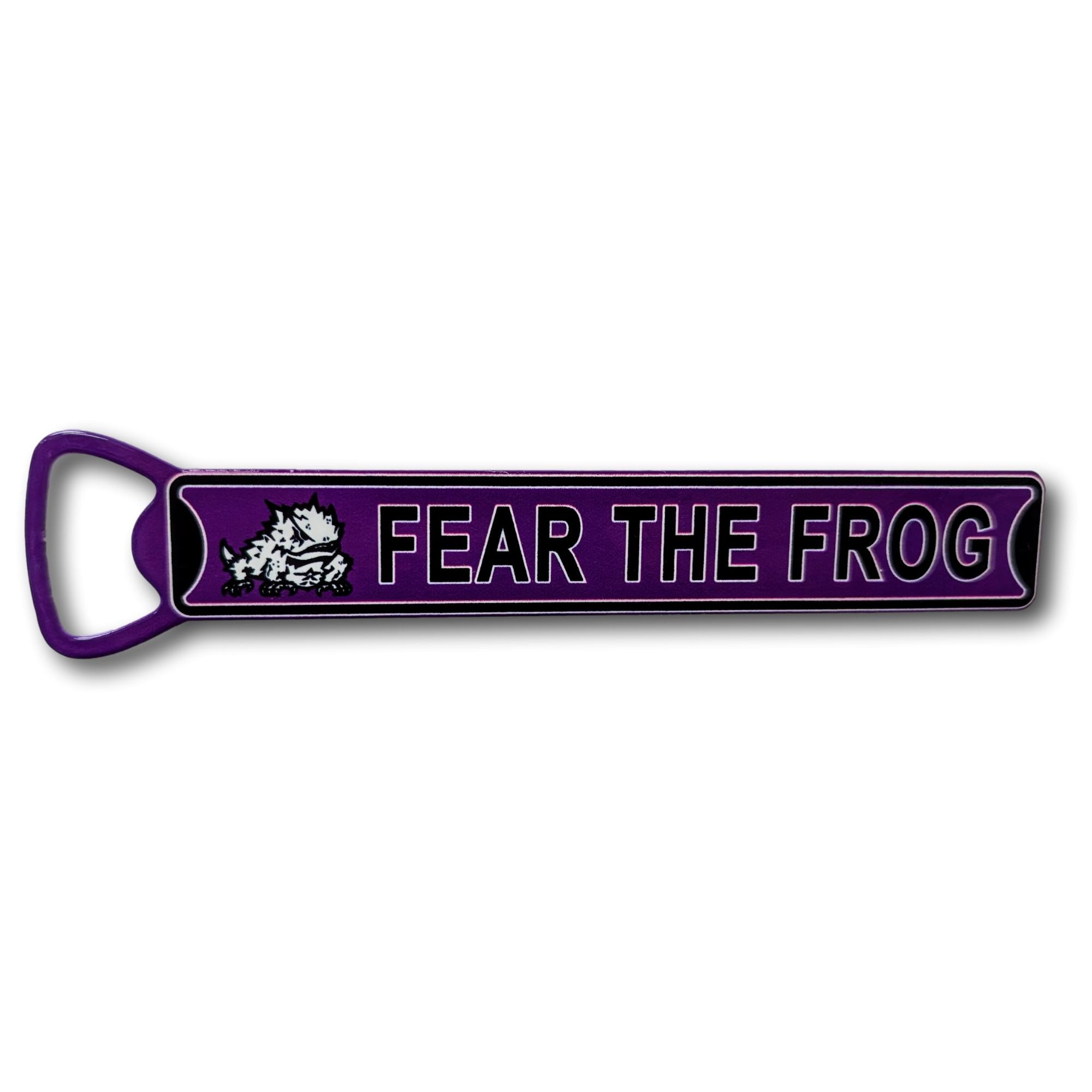TCU Fear The Frog - Steel Bottle Opener