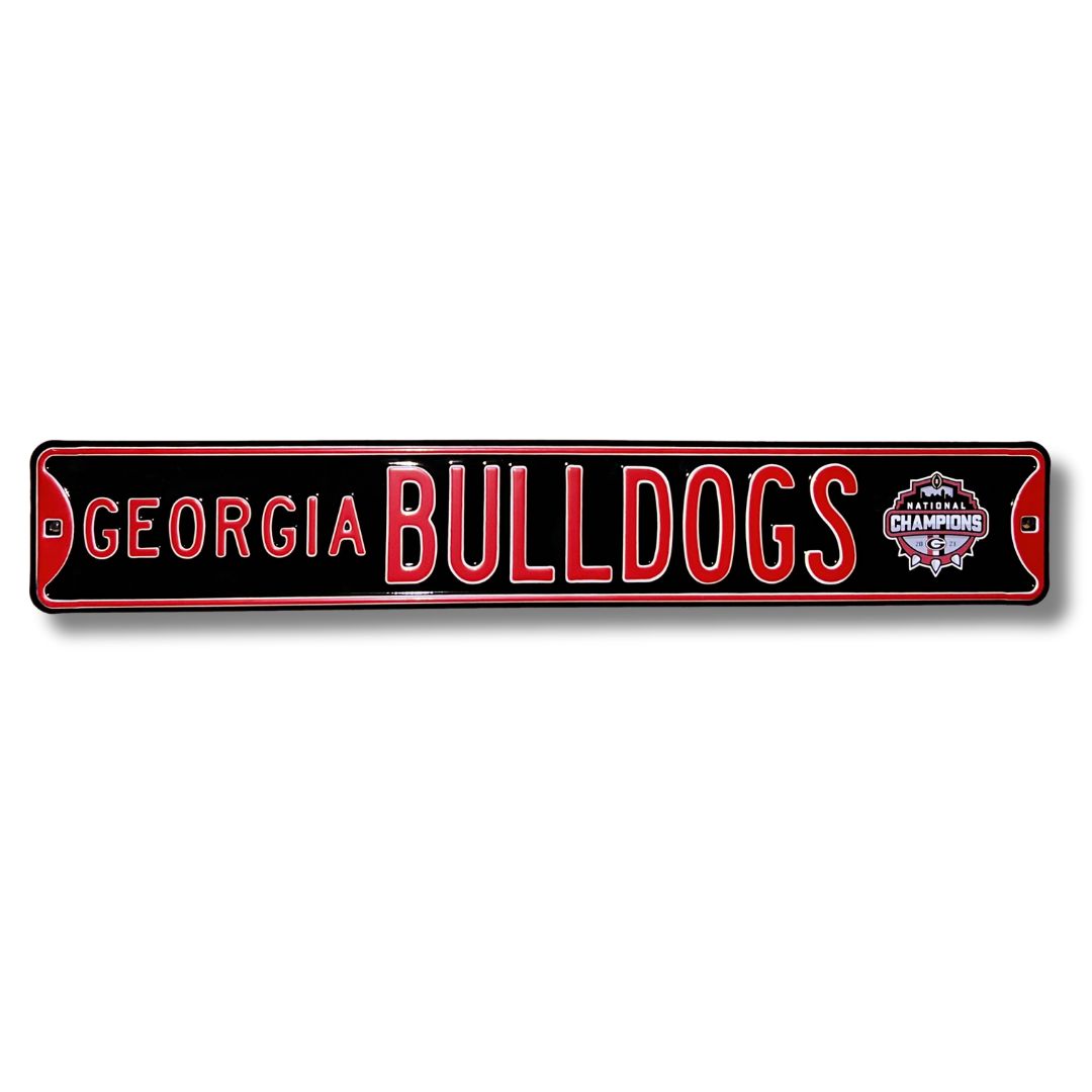 Georgia Bulldogs - GEORGIA BULLDOGS 2022 CHAMPS - Embossed Steel Street Sign