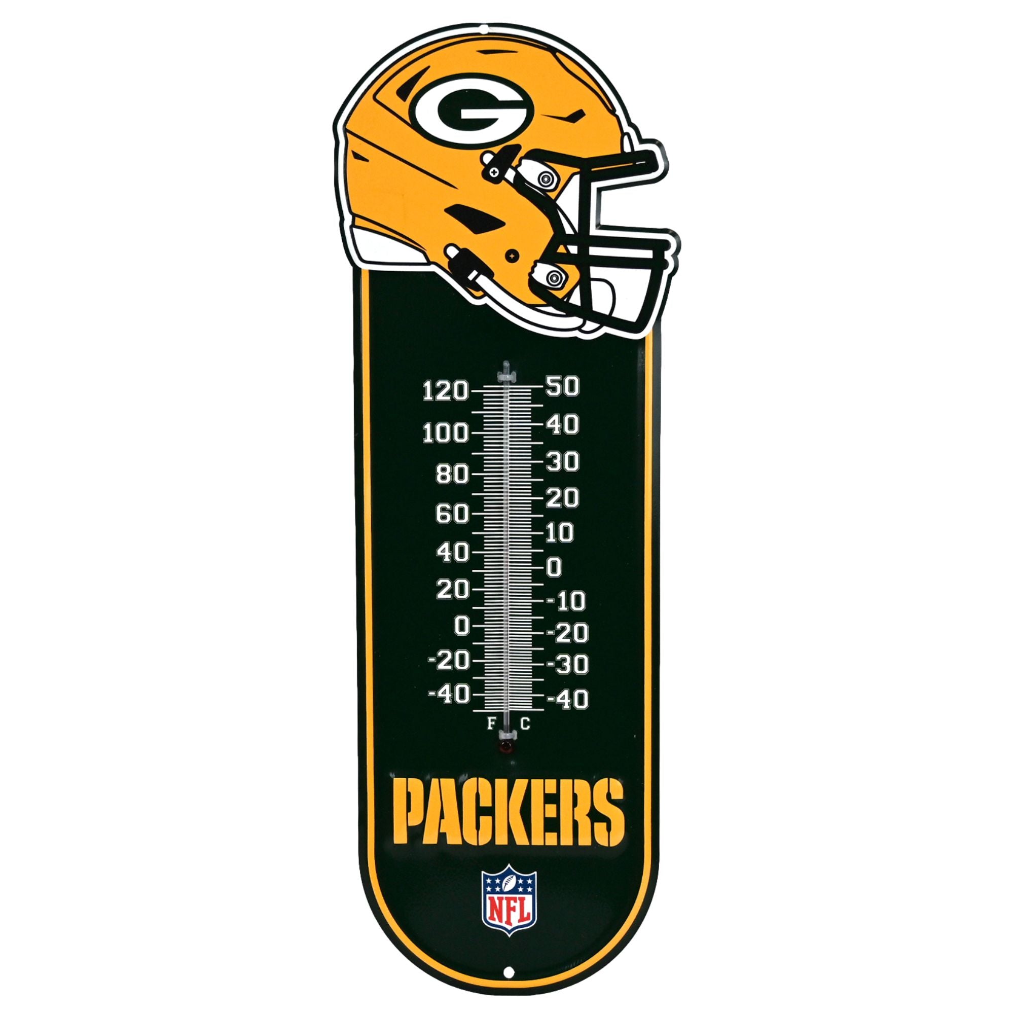 Green Bay Packers - Embossed Steel Thermometer