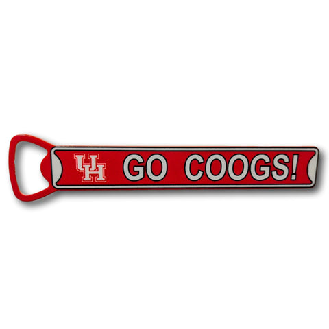 Houston Cougars - GO COOGS - Steel Bottle Opener
