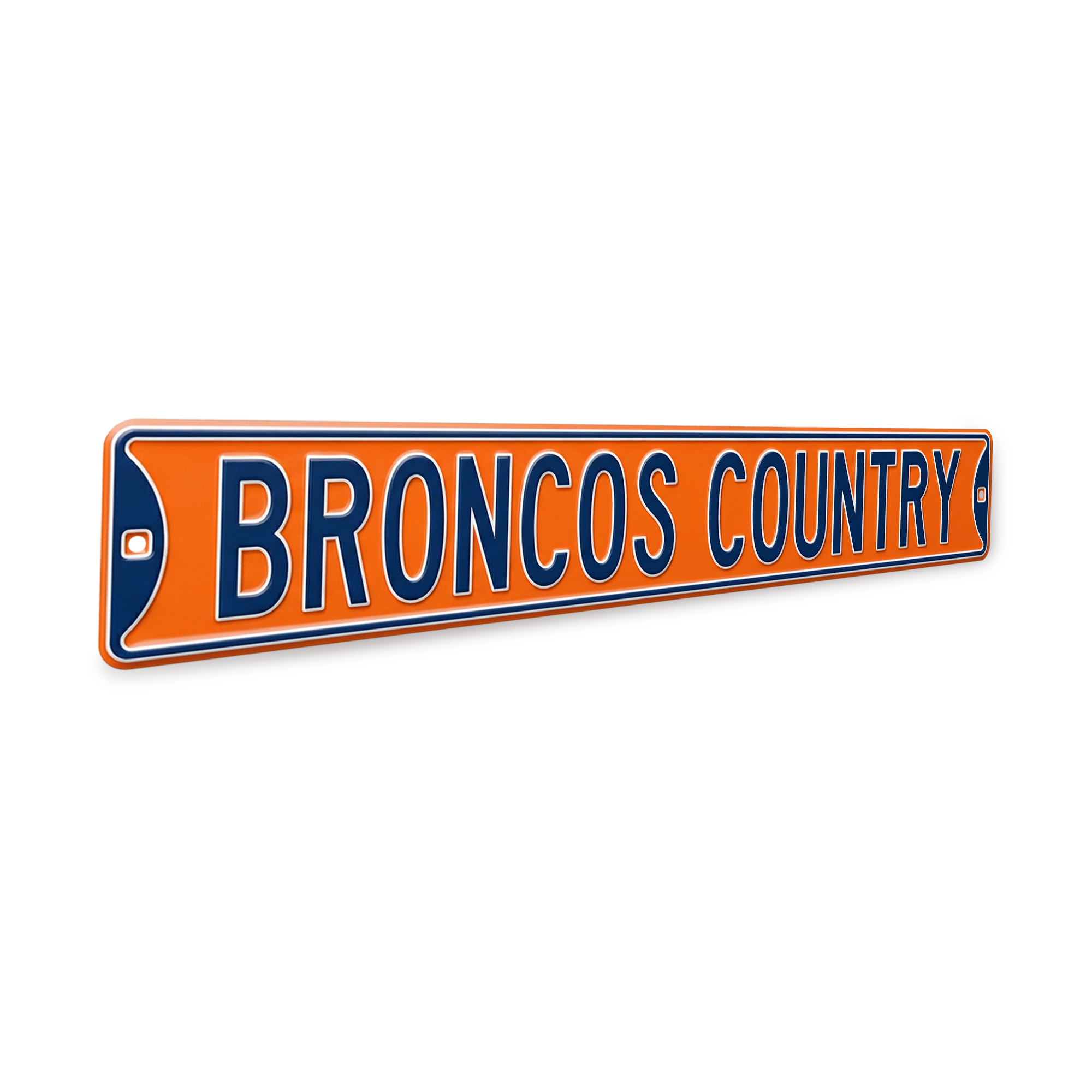 Denver Broncos - BRONCOS COUNTRY - Embossed Steel Street Sign