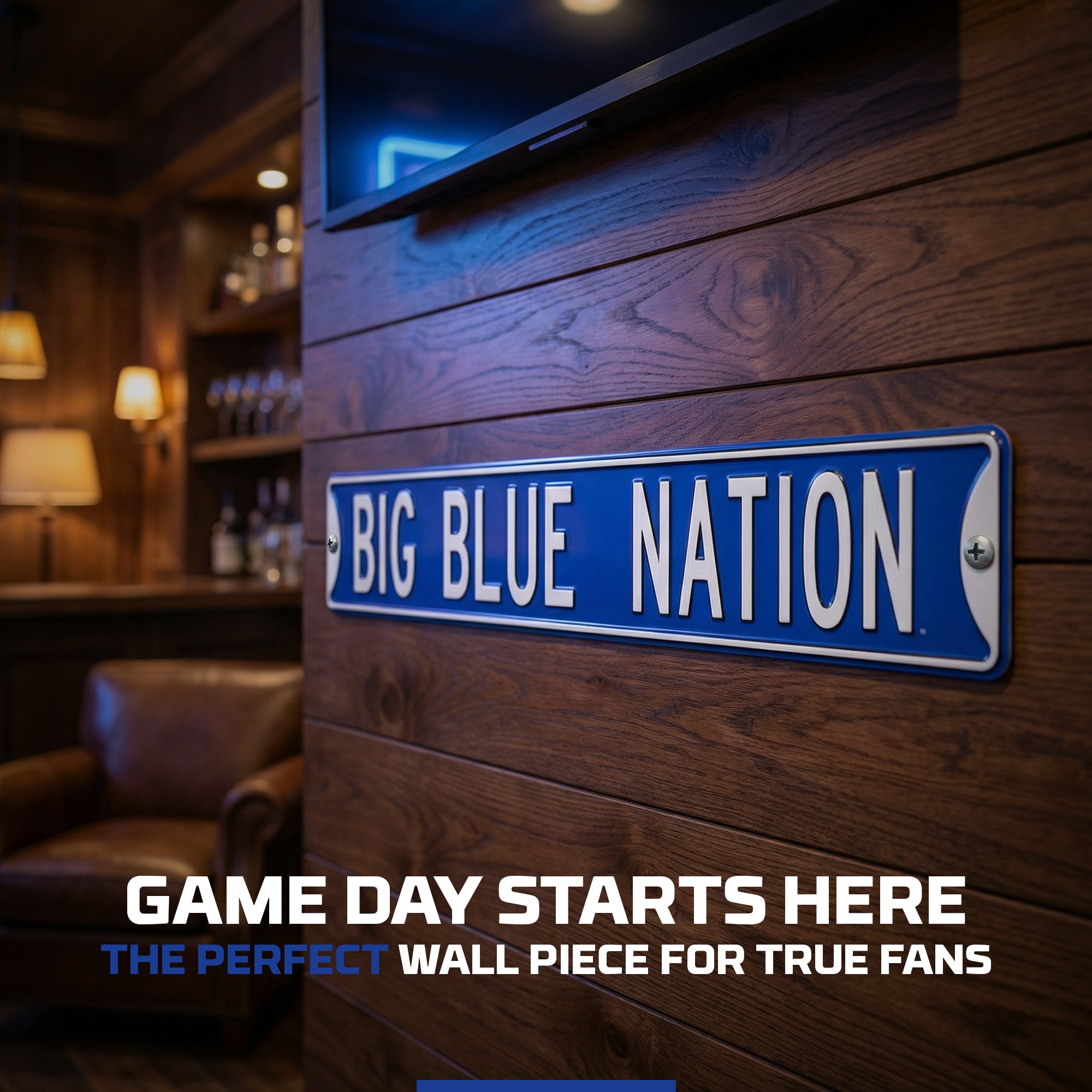 Kentucky Wildcats - BIG BLUE NATION - Embossed Steel Street Sign