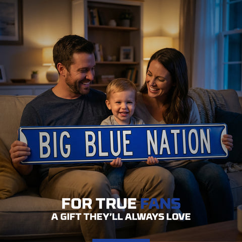 Kentucky Wildcats - BIG BLUE NATION - Embossed Steel Street Sign