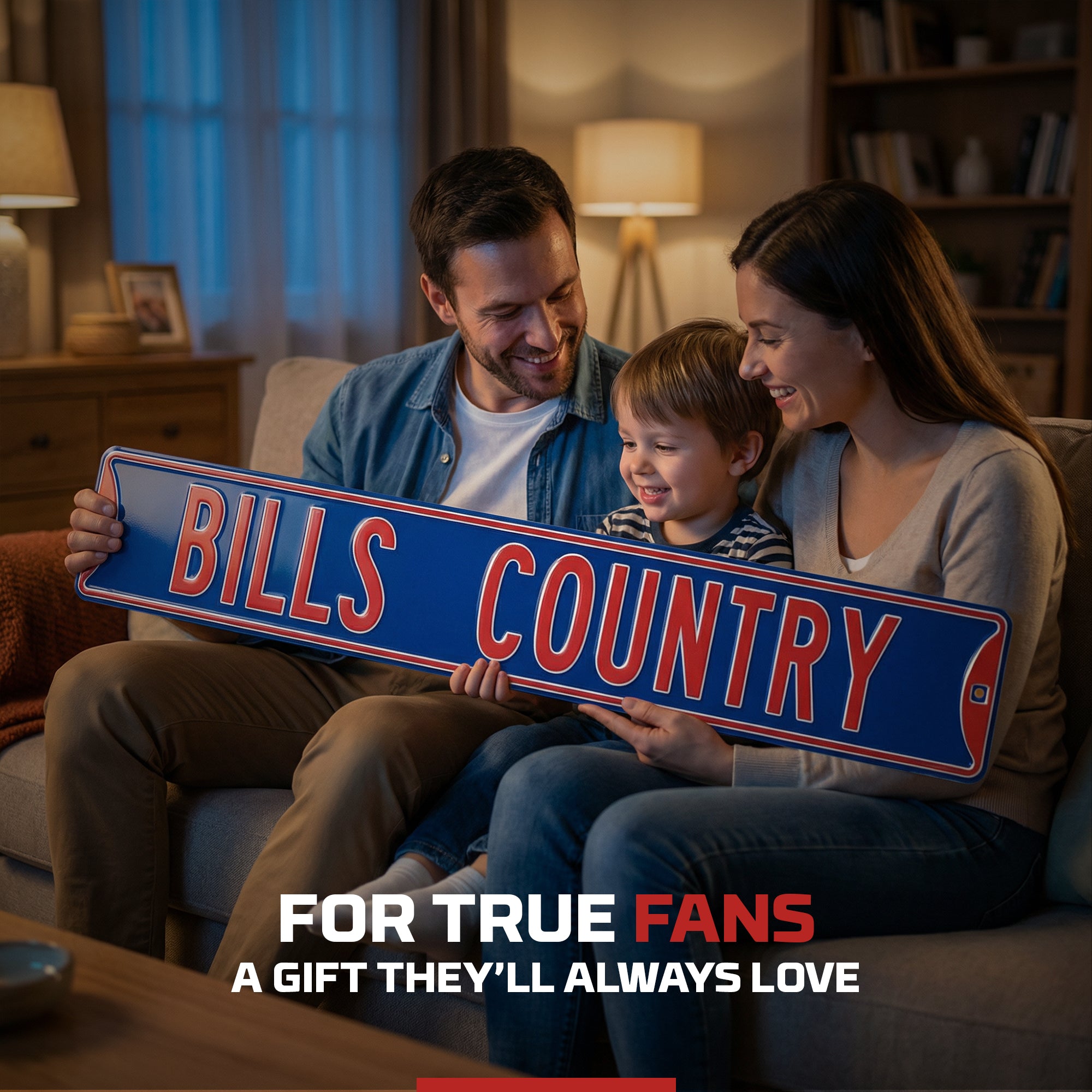 Buffalo Bills - BILLS COUNTRY - Embossed Steel Street Sign