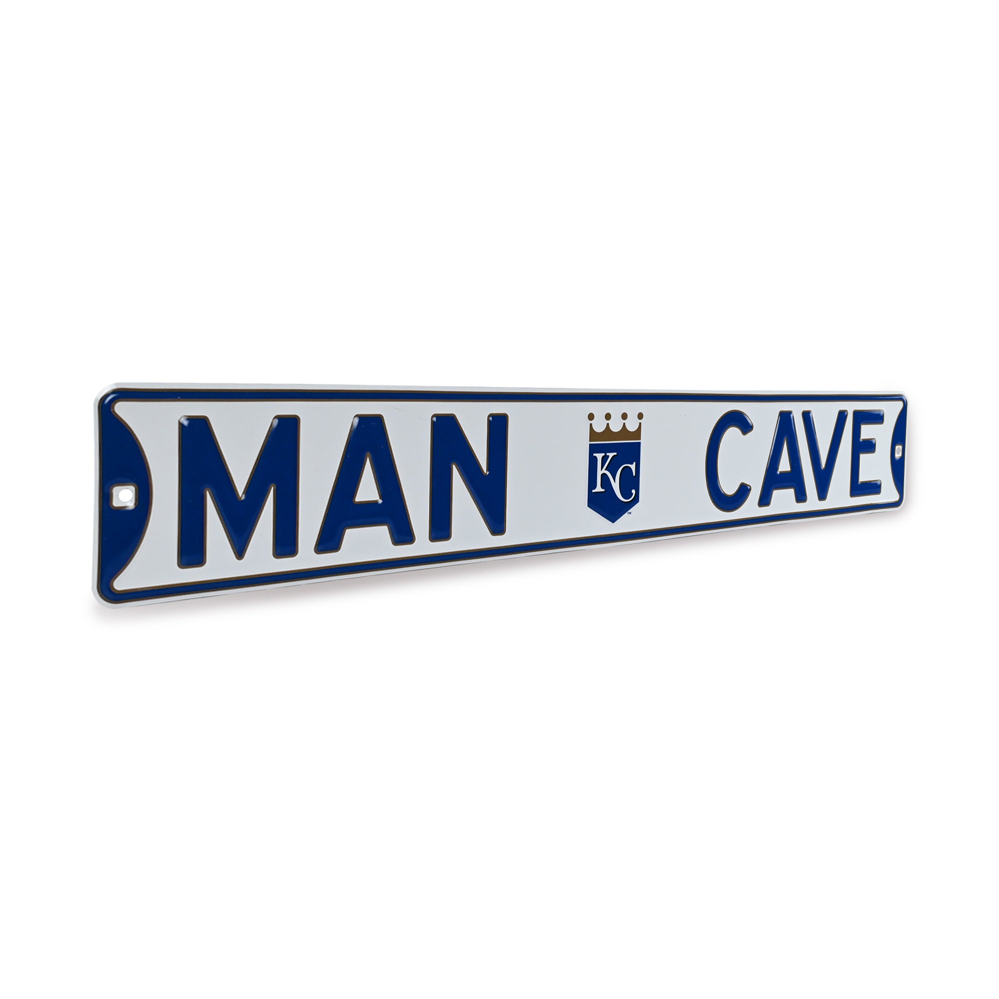 Kansas City Royals- MAN CAVE - Embossed Steel Street Sign
