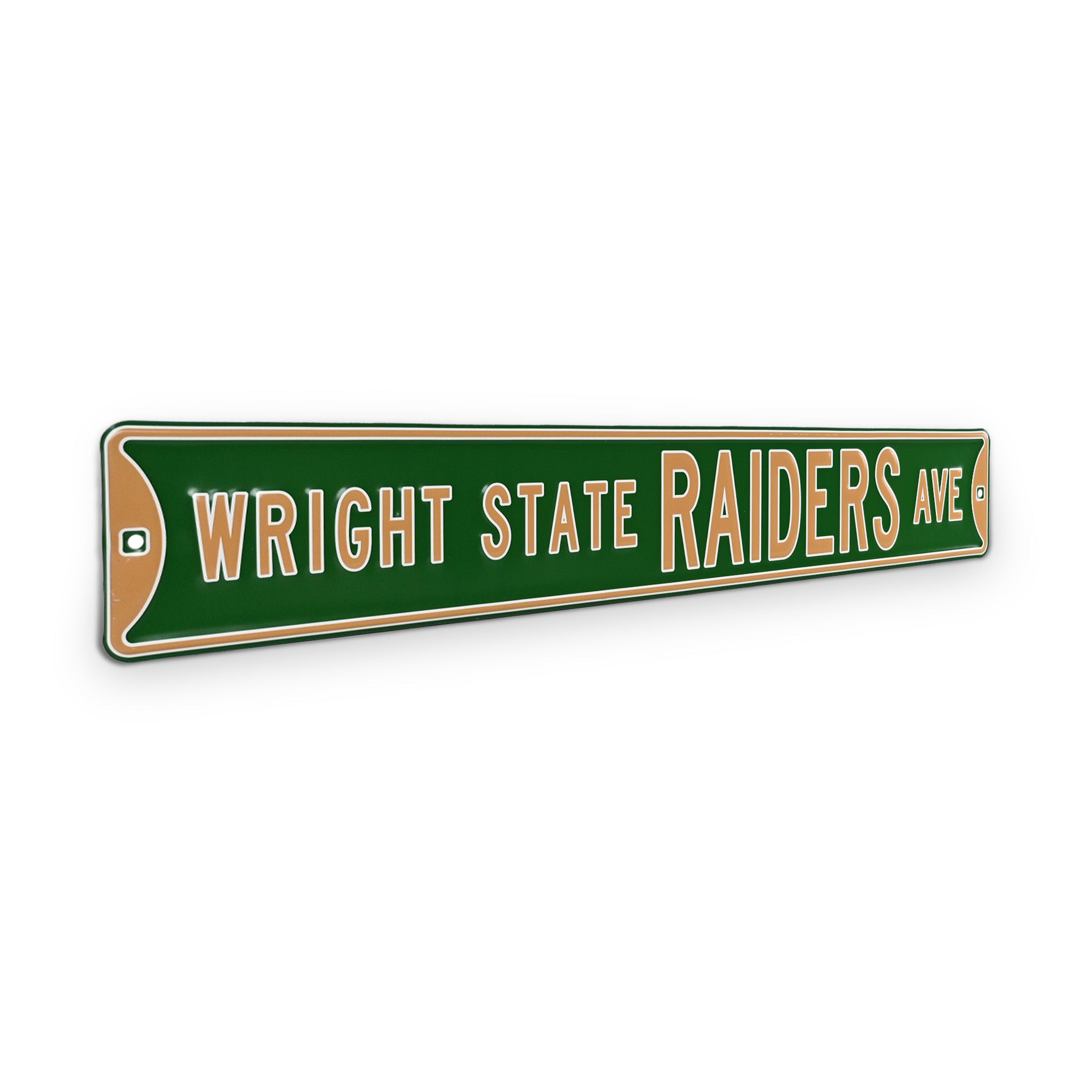 Wright State Raiders - RAIDERS AVE - Embossed Steel Street Sign
