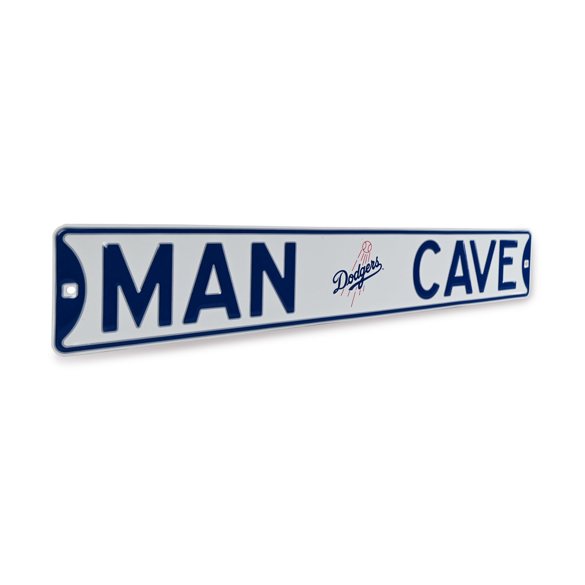 Los Angeles Dodgers- MAN CAVE - Embossed Steel Street Sign