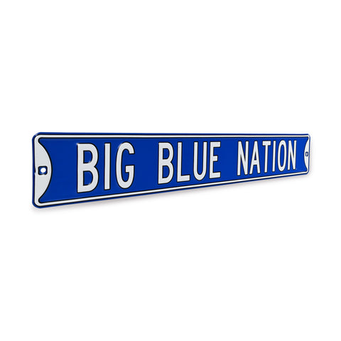 Kentucky Wildcats - BIG BLUE NATION - Embossed Steel Street Sign
