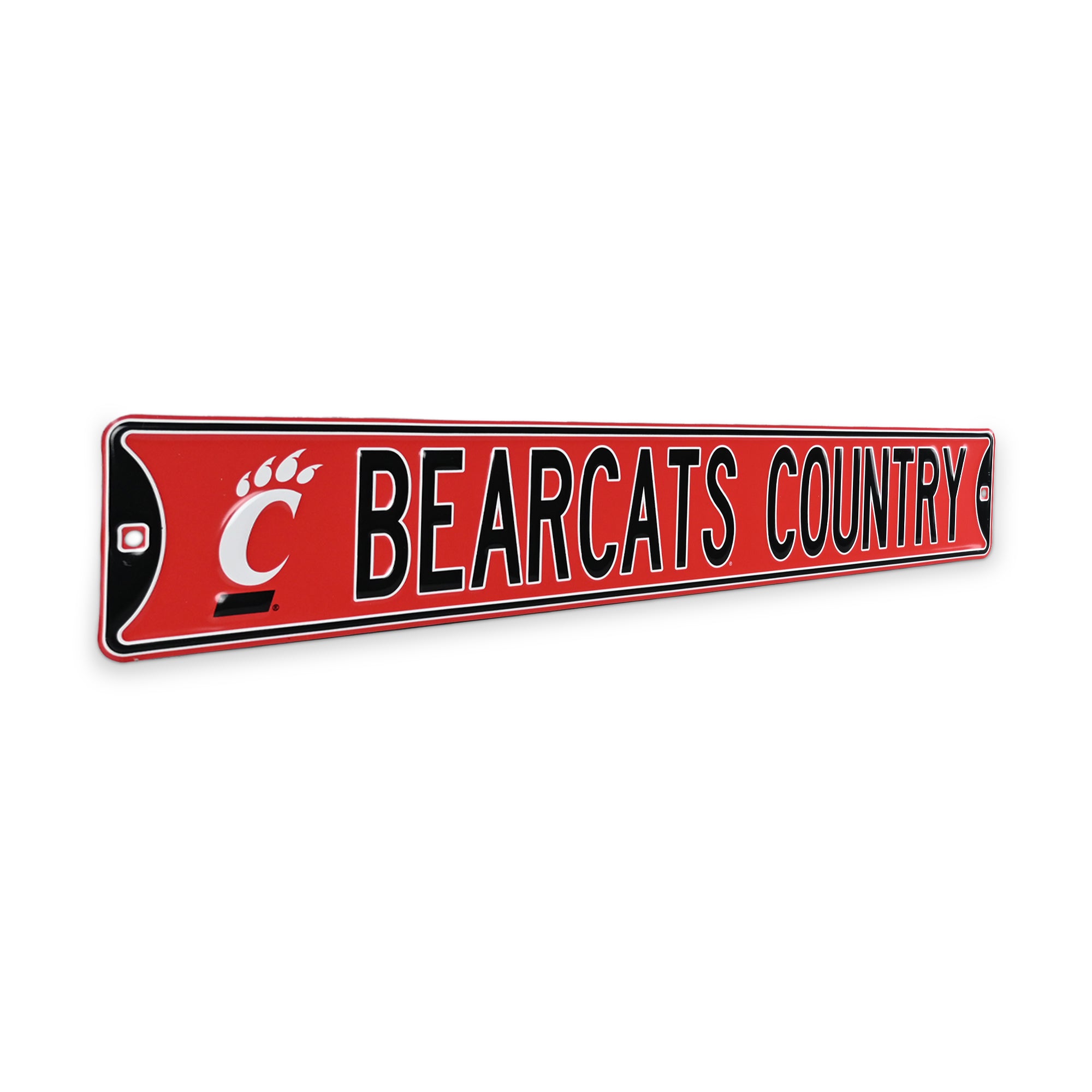 Cincinnati Bearcats - BEARCAT COUNTRY - Logo - Embossed Steel Street Sign