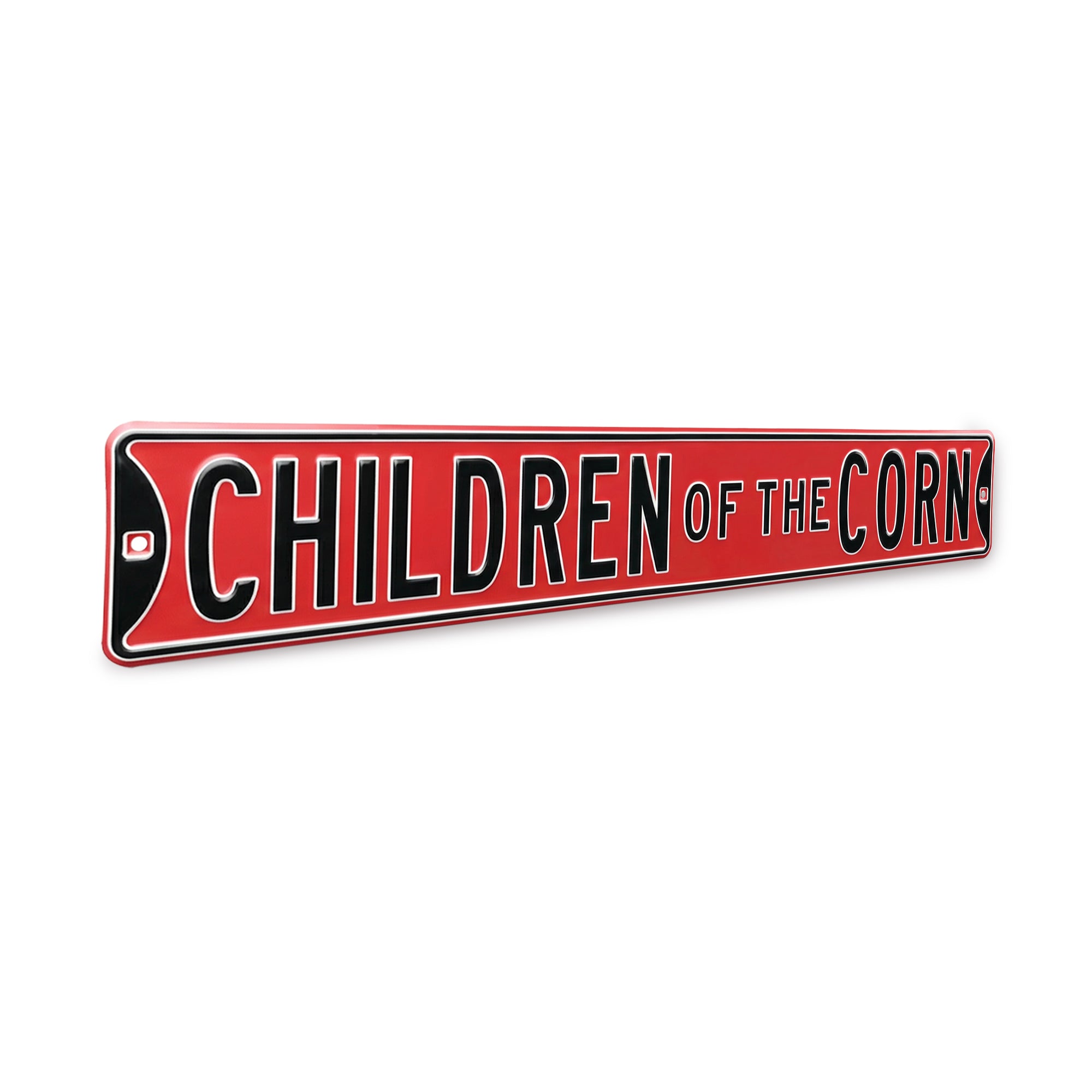 Nebraska Cornhuskers - CHILDREN OF THE CORN - Embossed Steel Street Sign