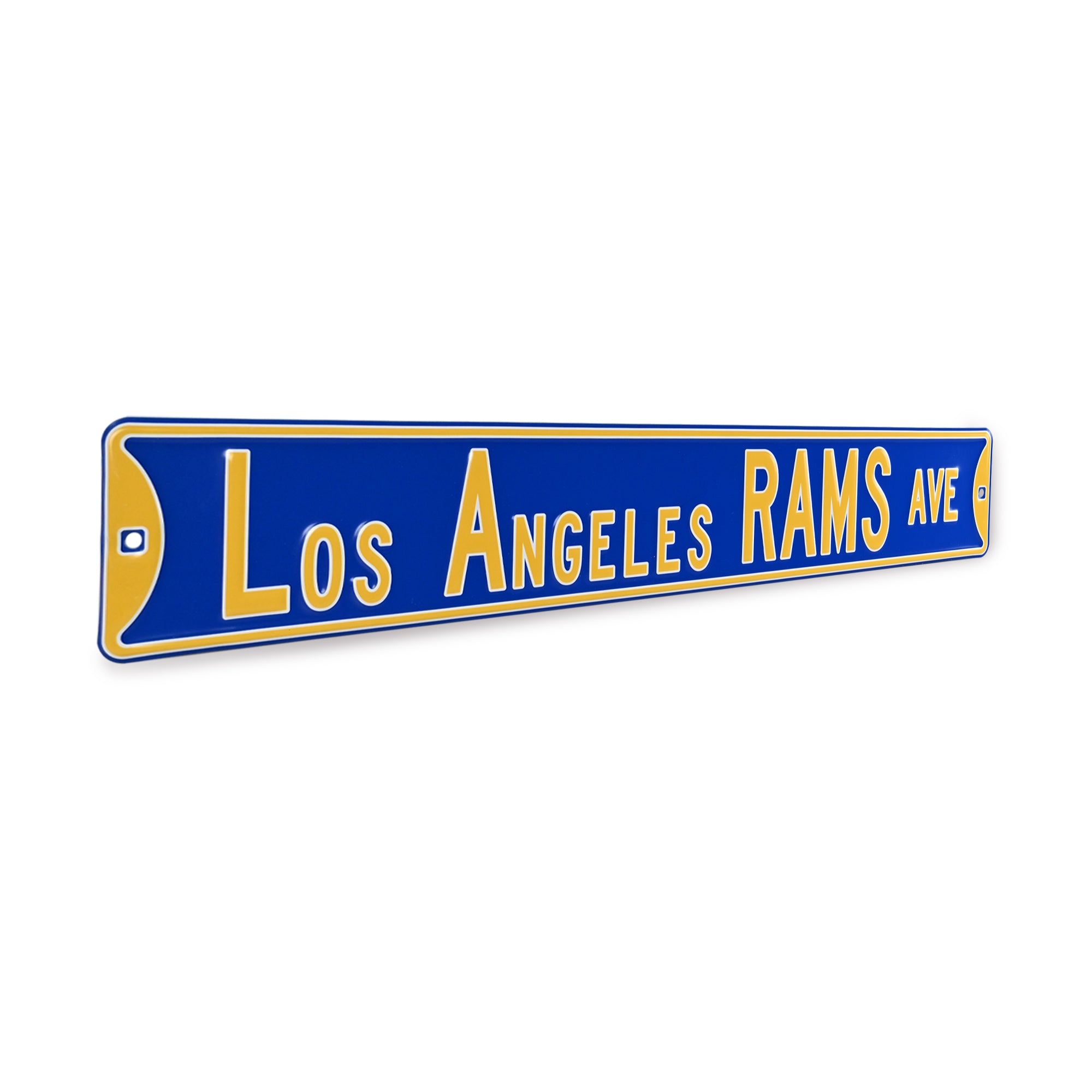 Los Angeles Rams - LOS ANGELES RAMS AVE - Embossed Steel Street Sign