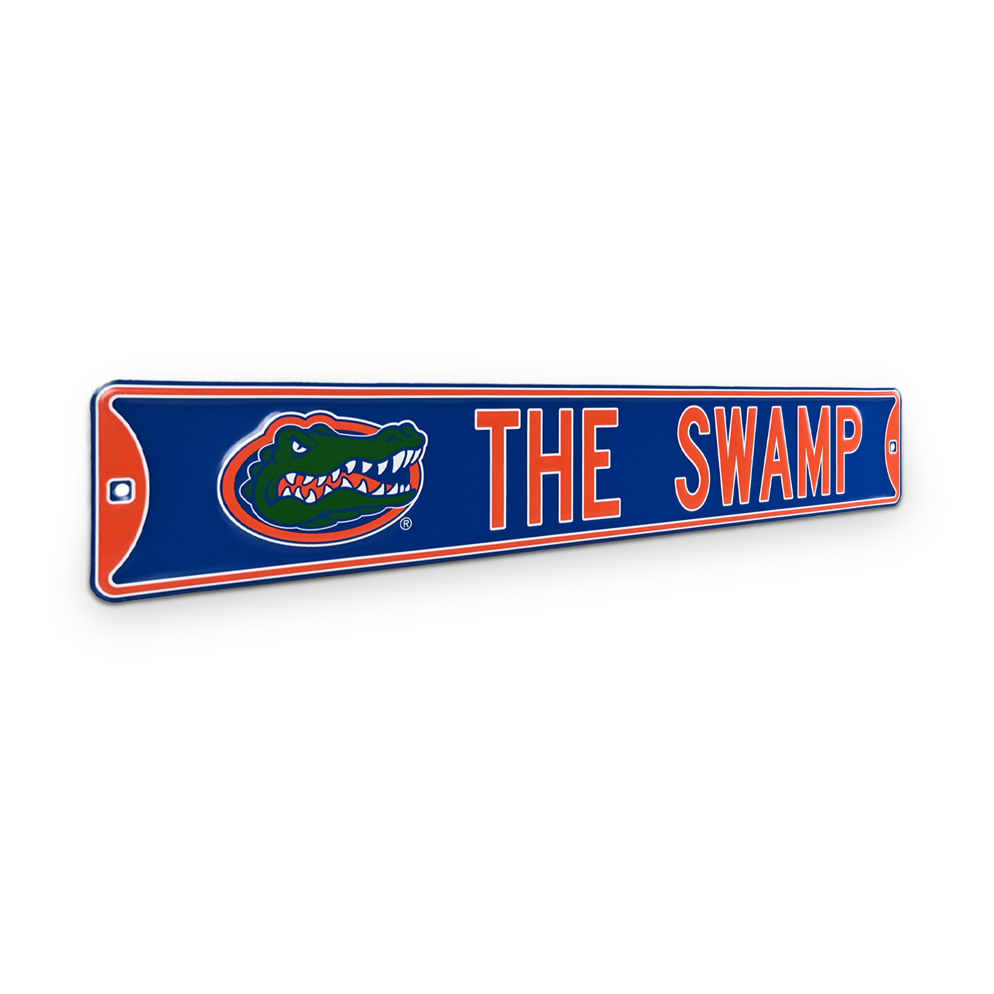 Florida Gators - THE SWAMP Gatorhead - Embossed Steel Street Sign