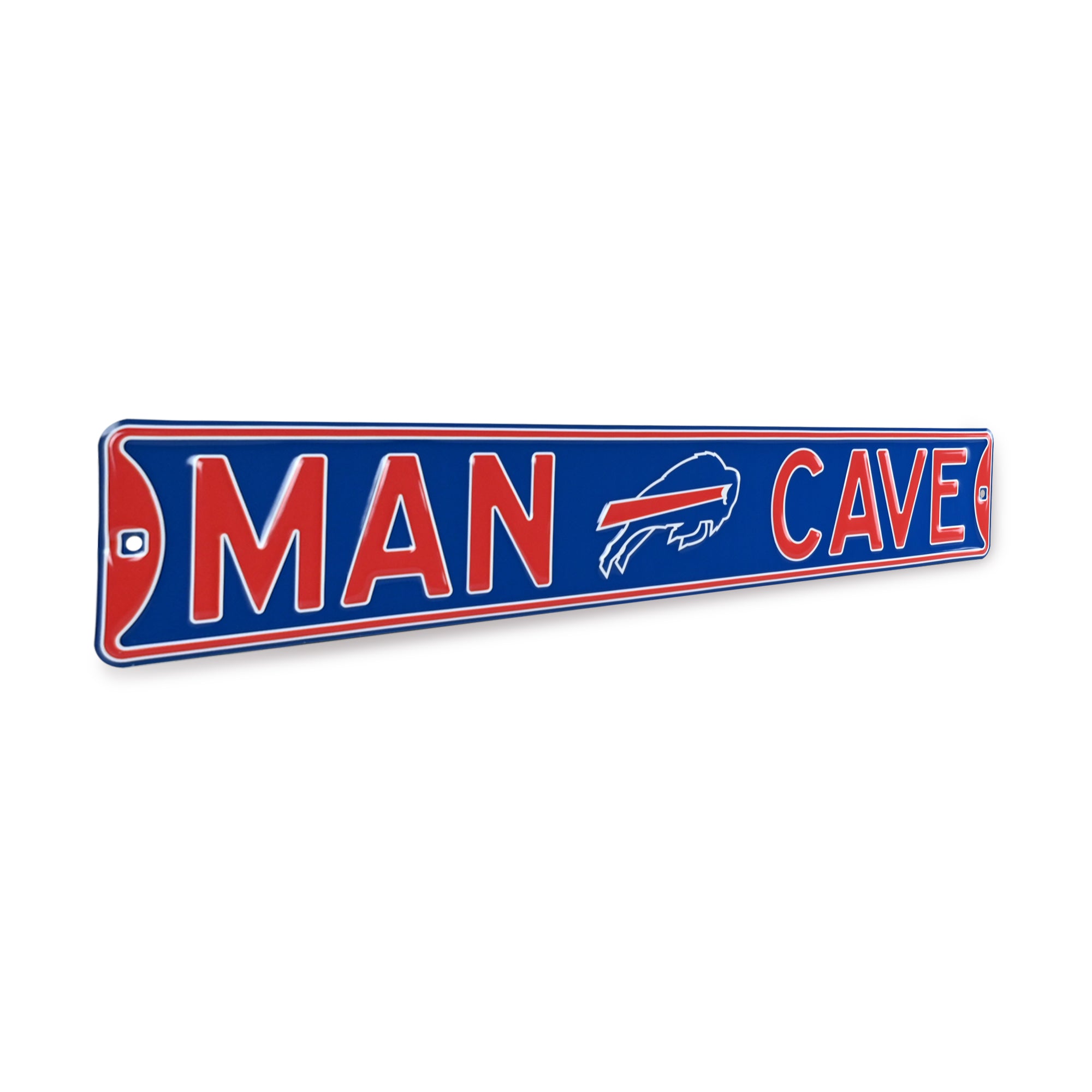 Buffalo Bills - MAN CAVE - Embossed Steel Street Sign