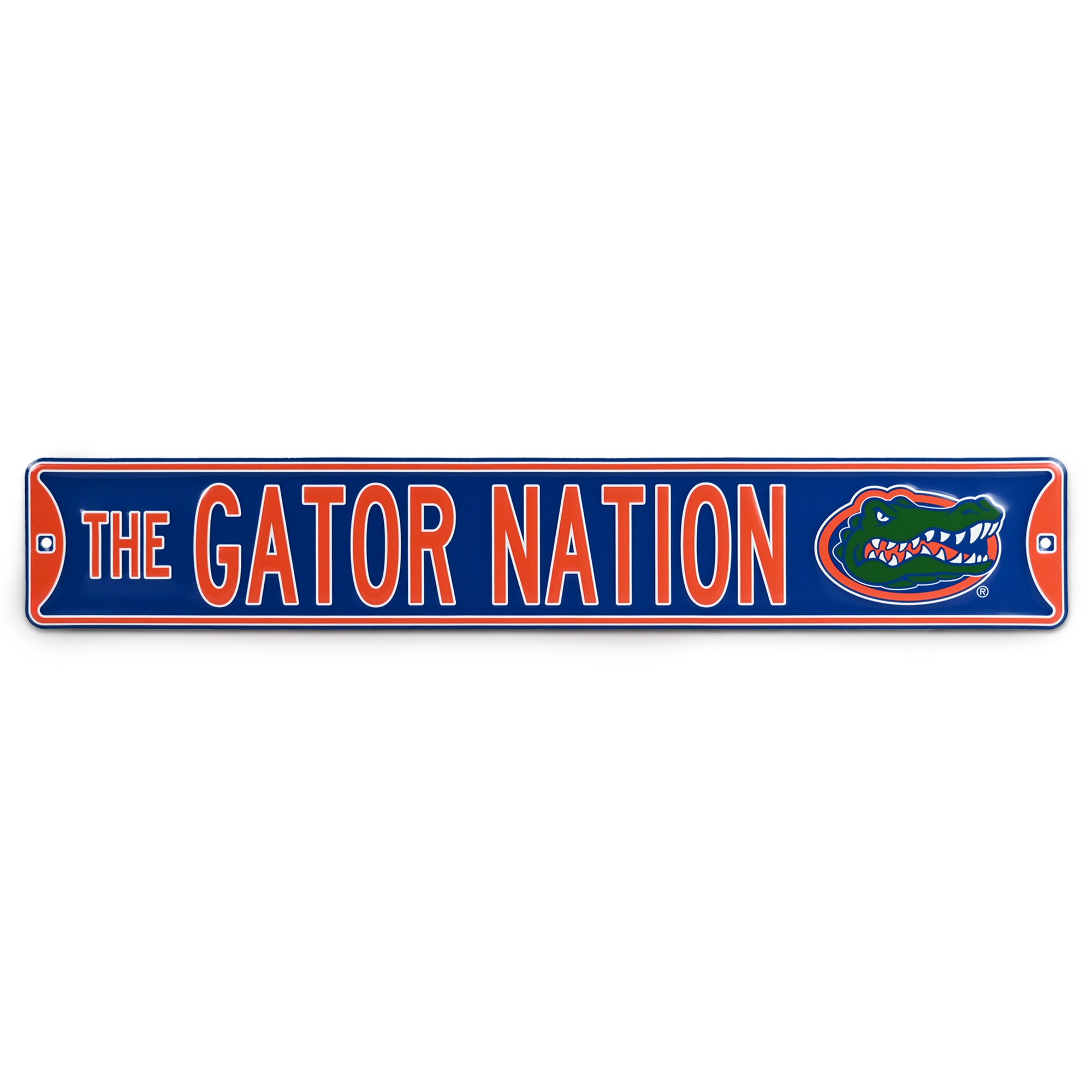 Florida Gators - THE GATOR NATION - Logo - Embossed Steel Street Sign