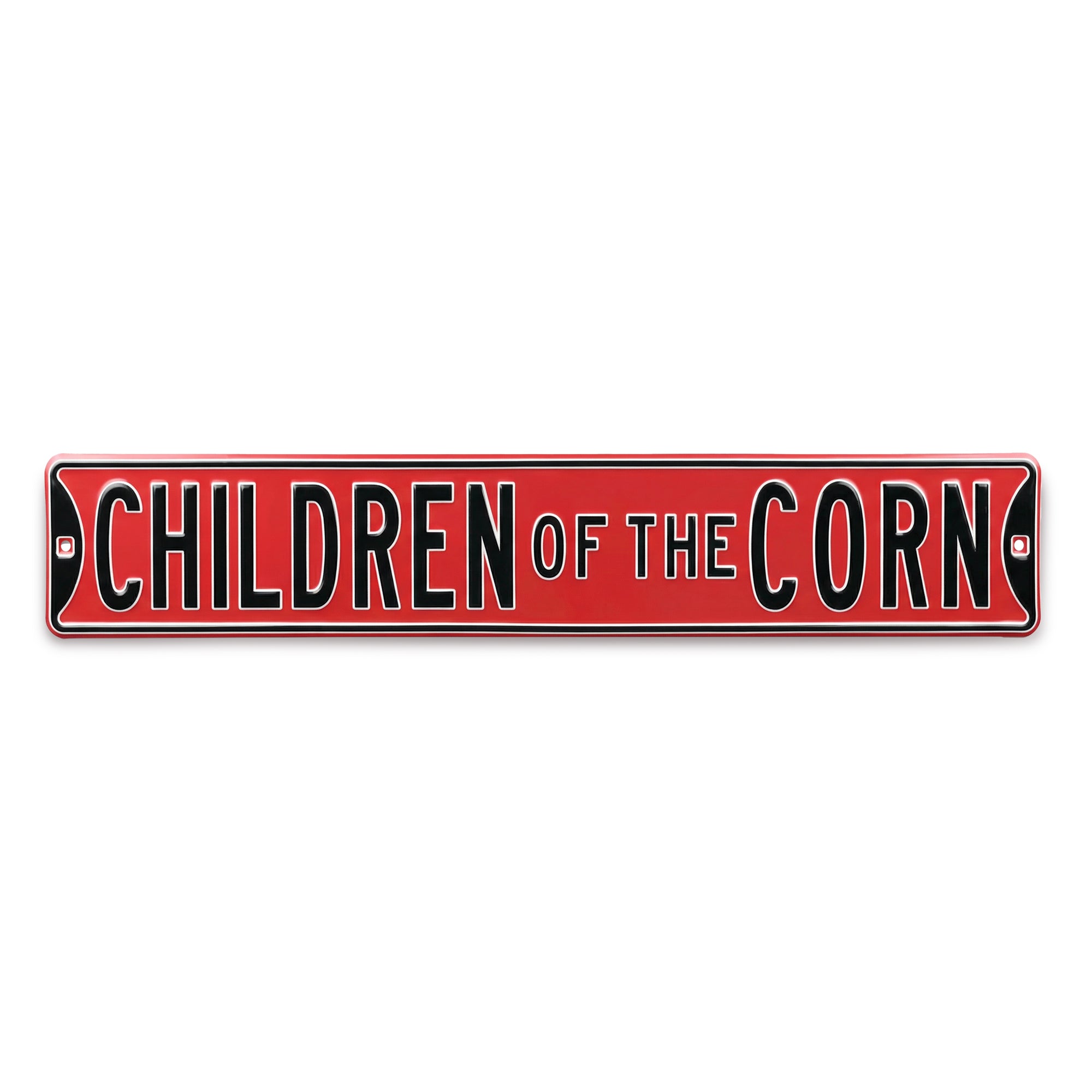 Nebraska Cornhuskers - CHILDREN OF THE CORN - Embossed Steel Street Sign