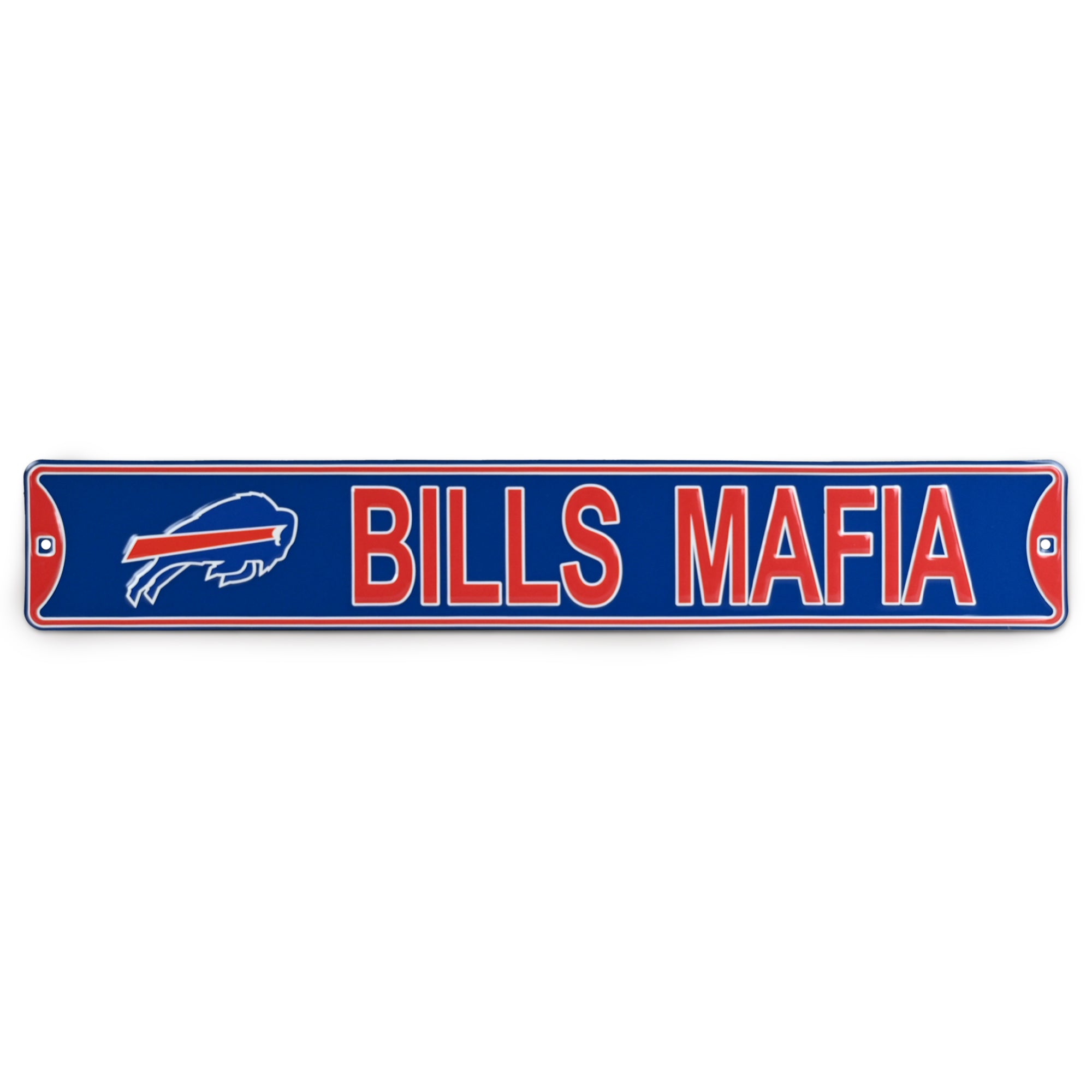 Buffalo Bills - Bills Mafia w/logo - Embossed Steel Street Sign