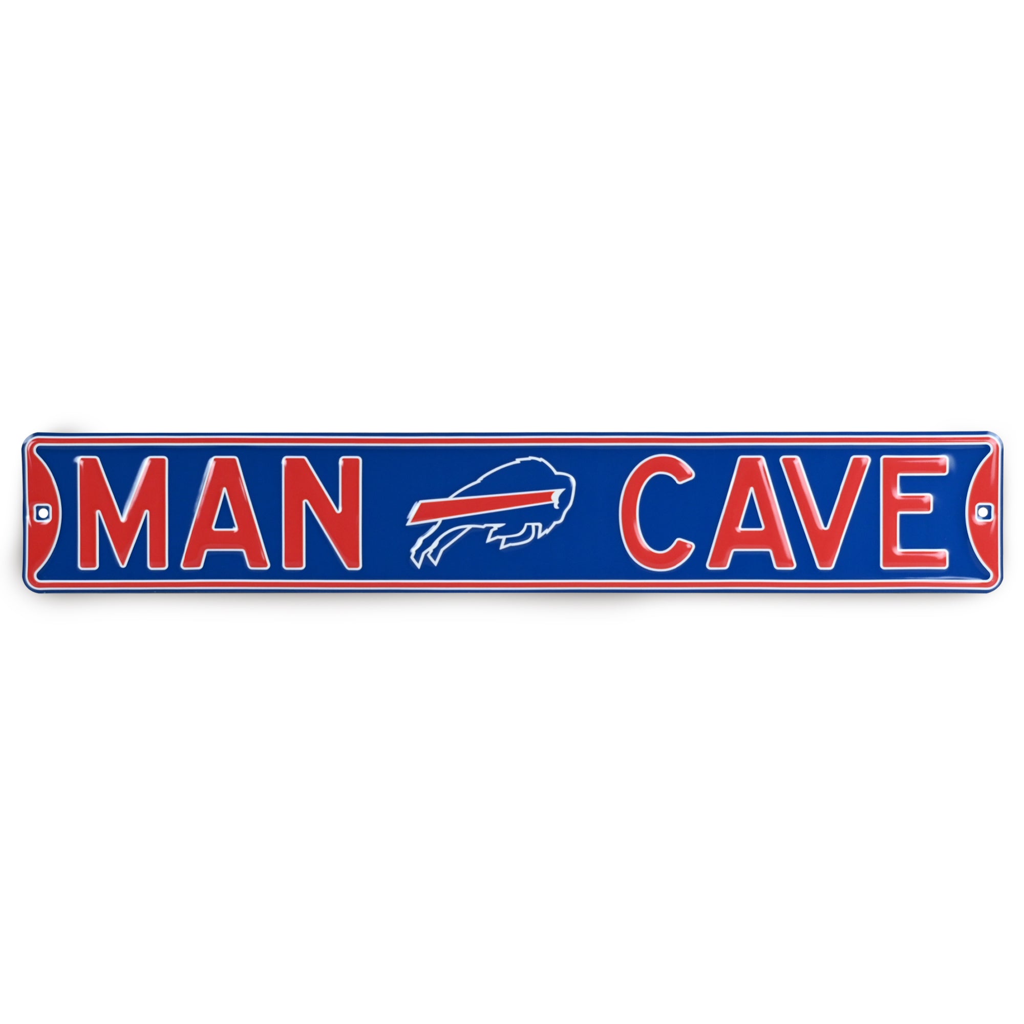 Buffalo Bills - MAN CAVE - Embossed Steel Street Sign