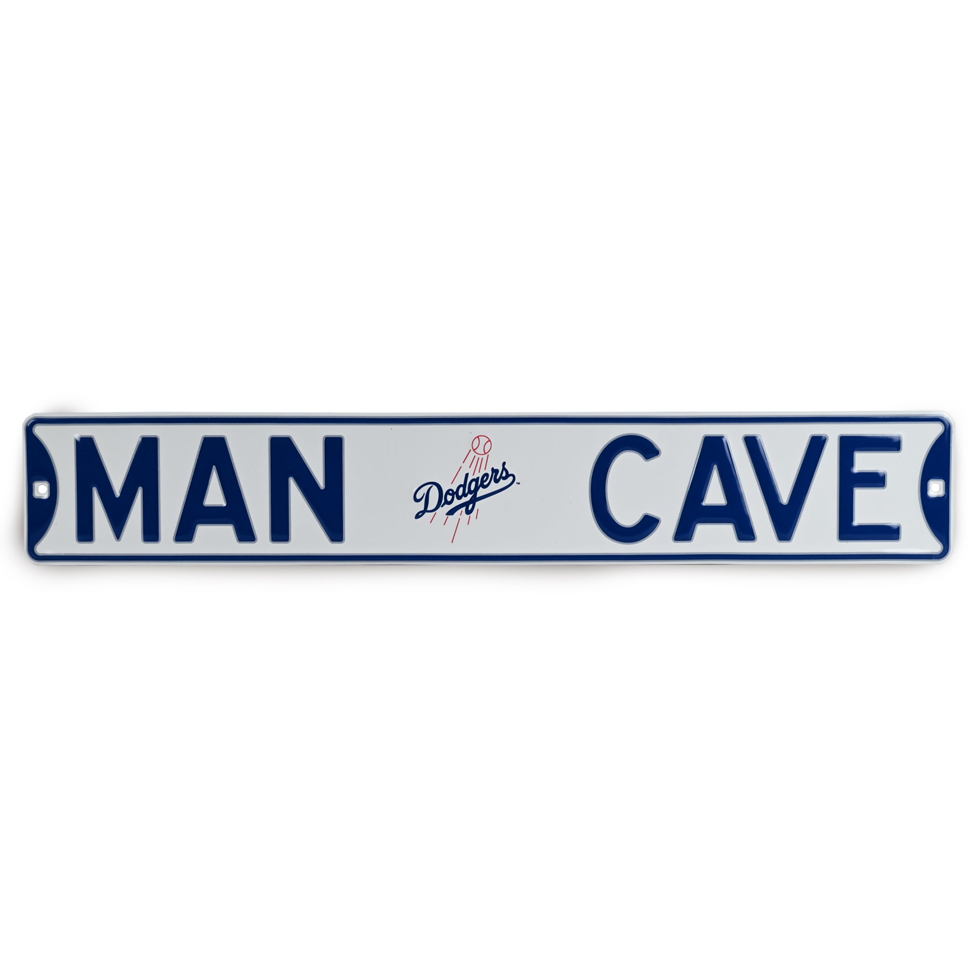 Los Angeles Dodgers- MAN CAVE - Embossed Steel Street Sign