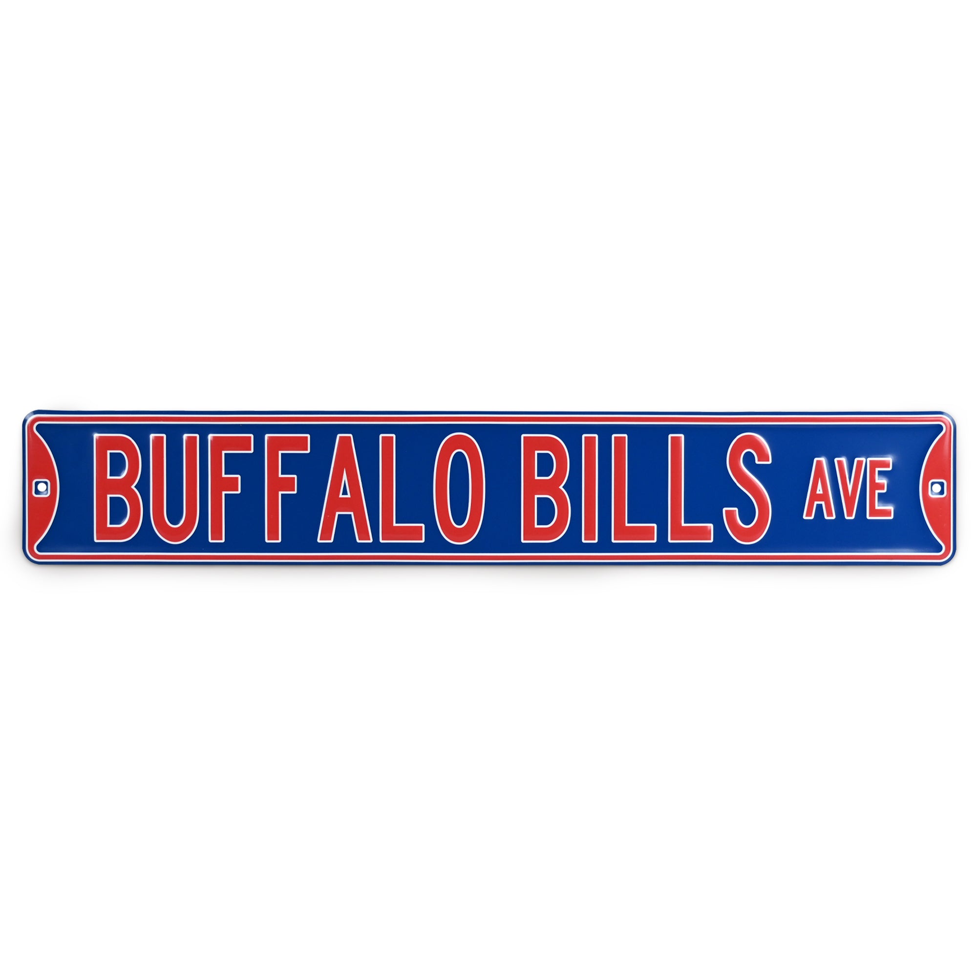 Buffalo Bills - BUFFALO BILLS AVE - Embossed Steel Street Sign