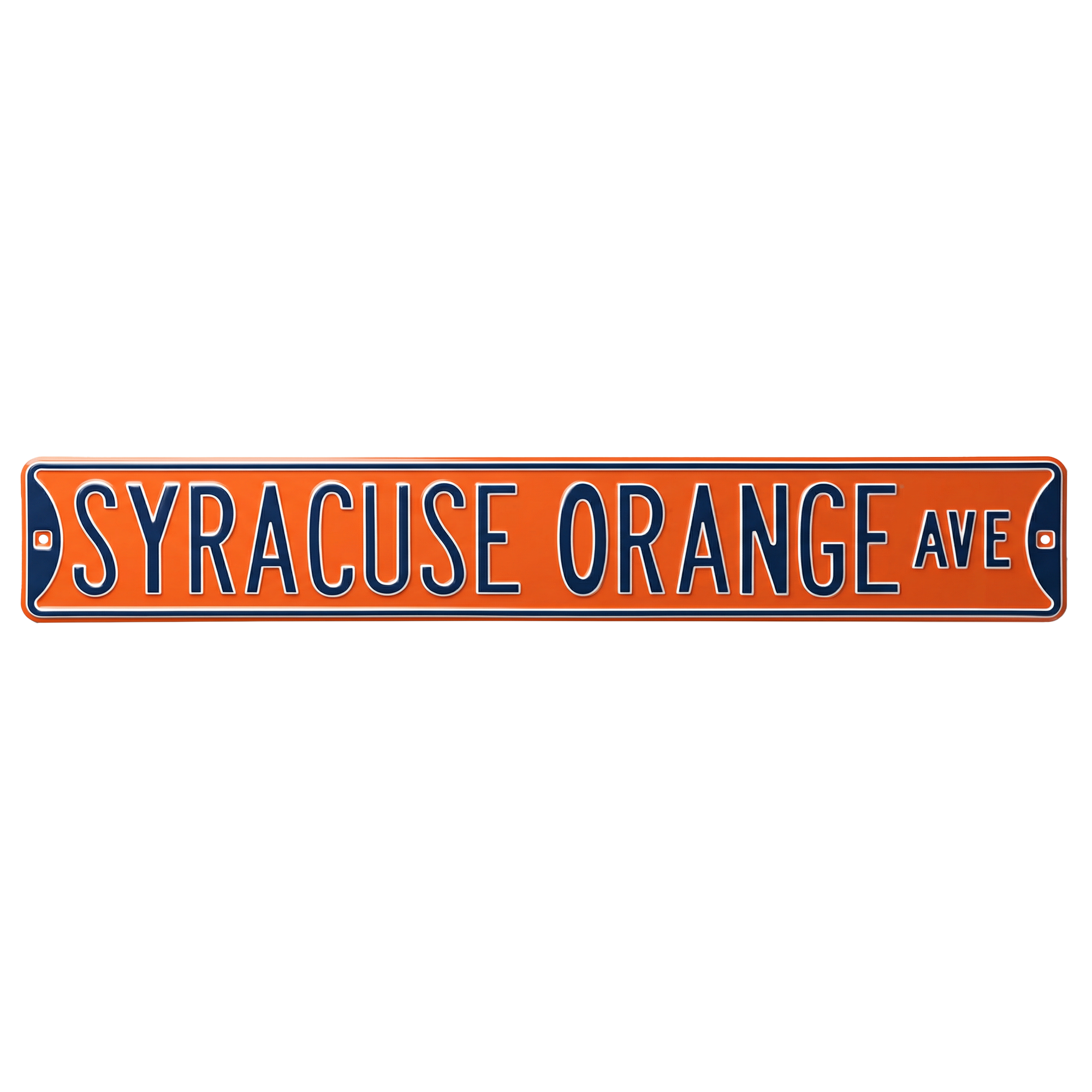 Syracuse Orange - SYRACUSE ORANGE AVE - Embossed Steel Street Sign
