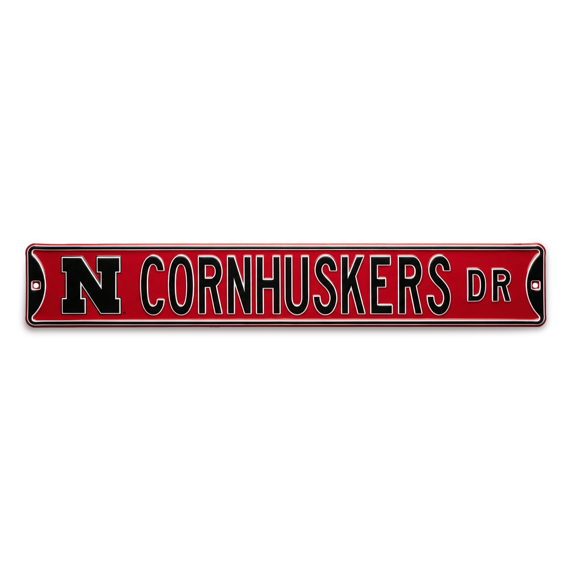 Nebraska Cornhuskers - CORNHUSKERS DR. - Embossed Steel Street Sign