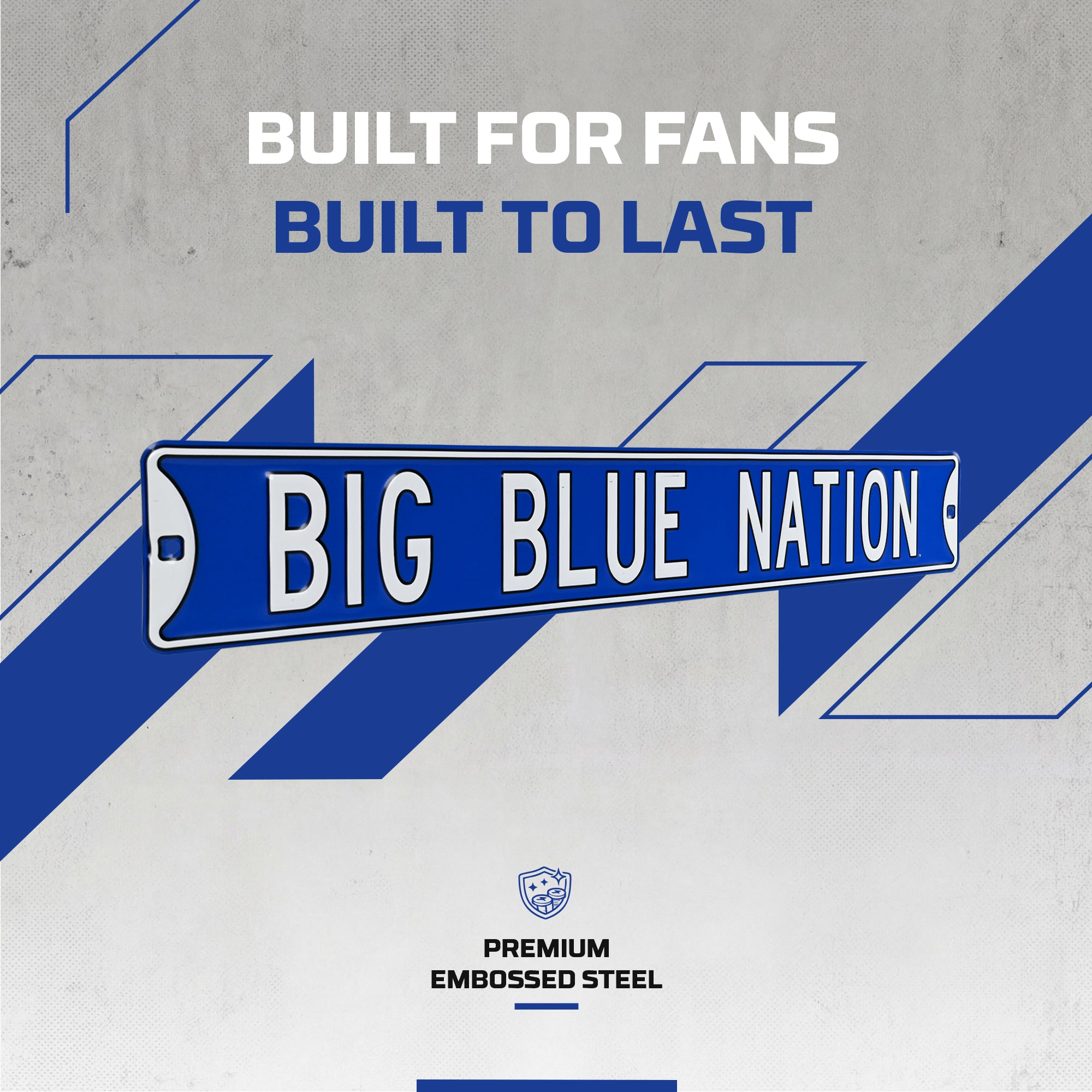 Kentucky Wildcats - BIG BLUE NATION - Embossed Steel Street Sign