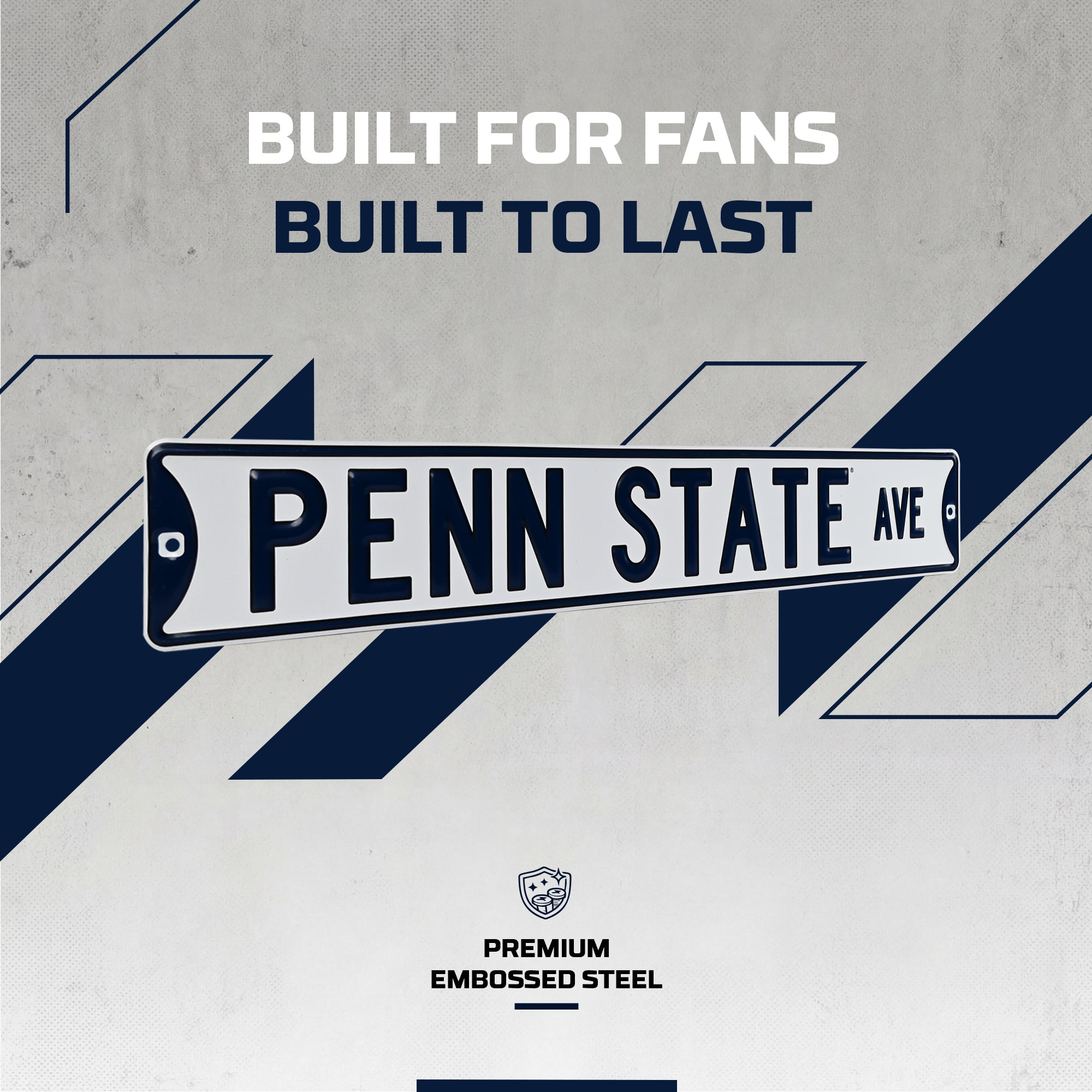 Penn State Nittany Lions - PENN STATE AVE - Embossed Steel Street Sign