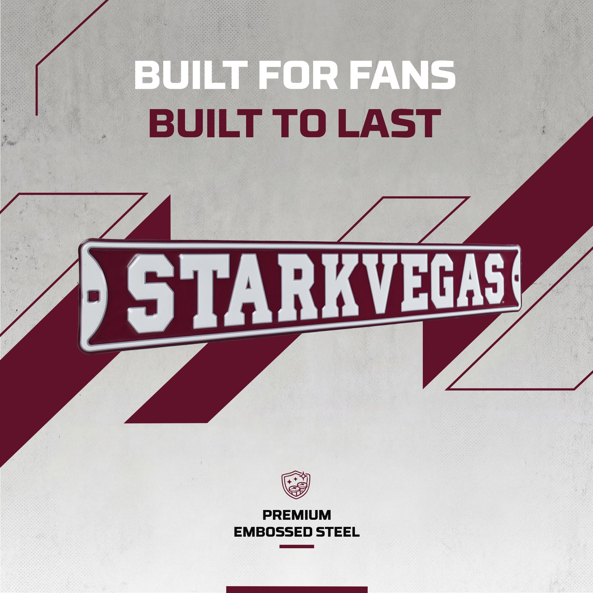 Mississippi State Bulldogs - STARKVEGAS - Embossed Steel Street Sign