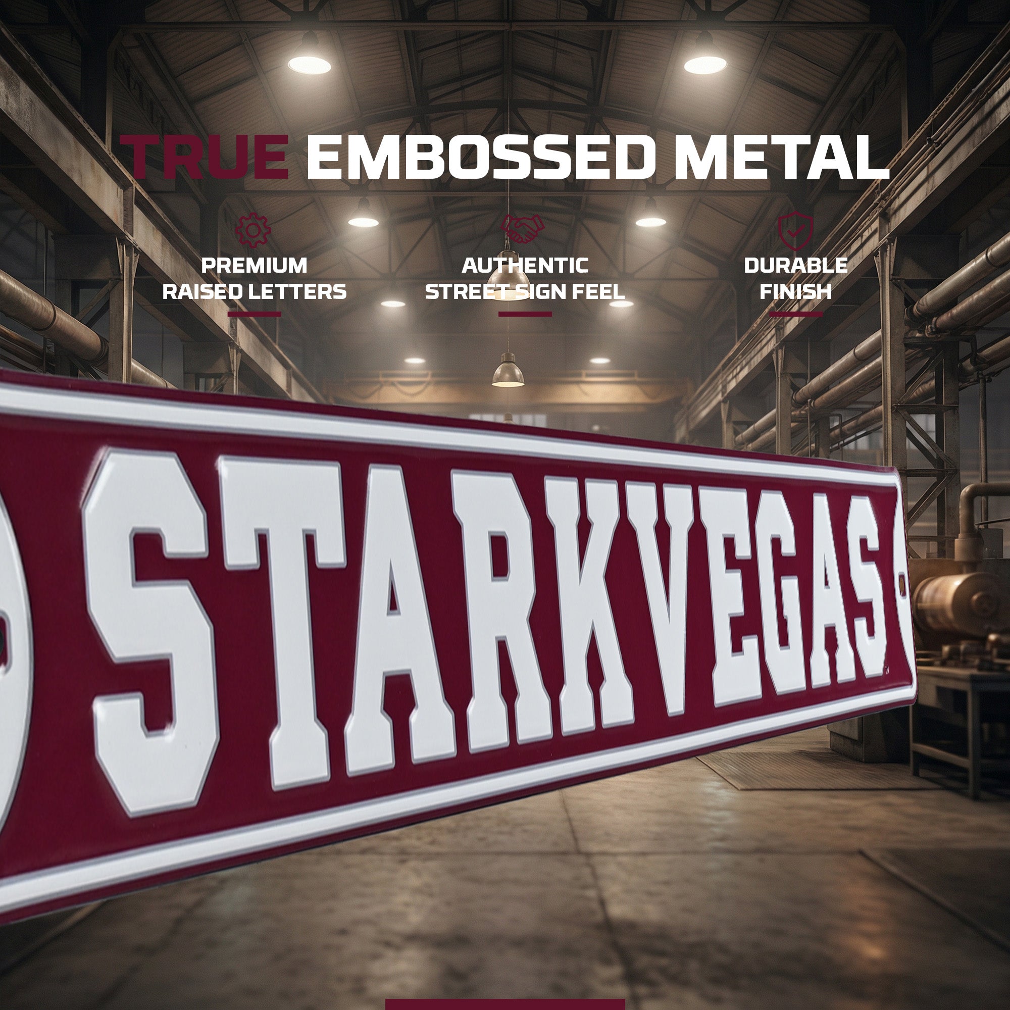 Mississippi State Bulldogs - STARKVEGAS - Embossed Steel Street Sign