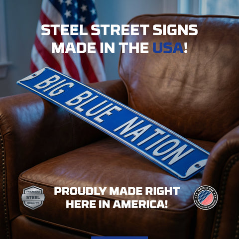 Kentucky Wildcats - BIG BLUE NATION - Embossed Steel Street Sign